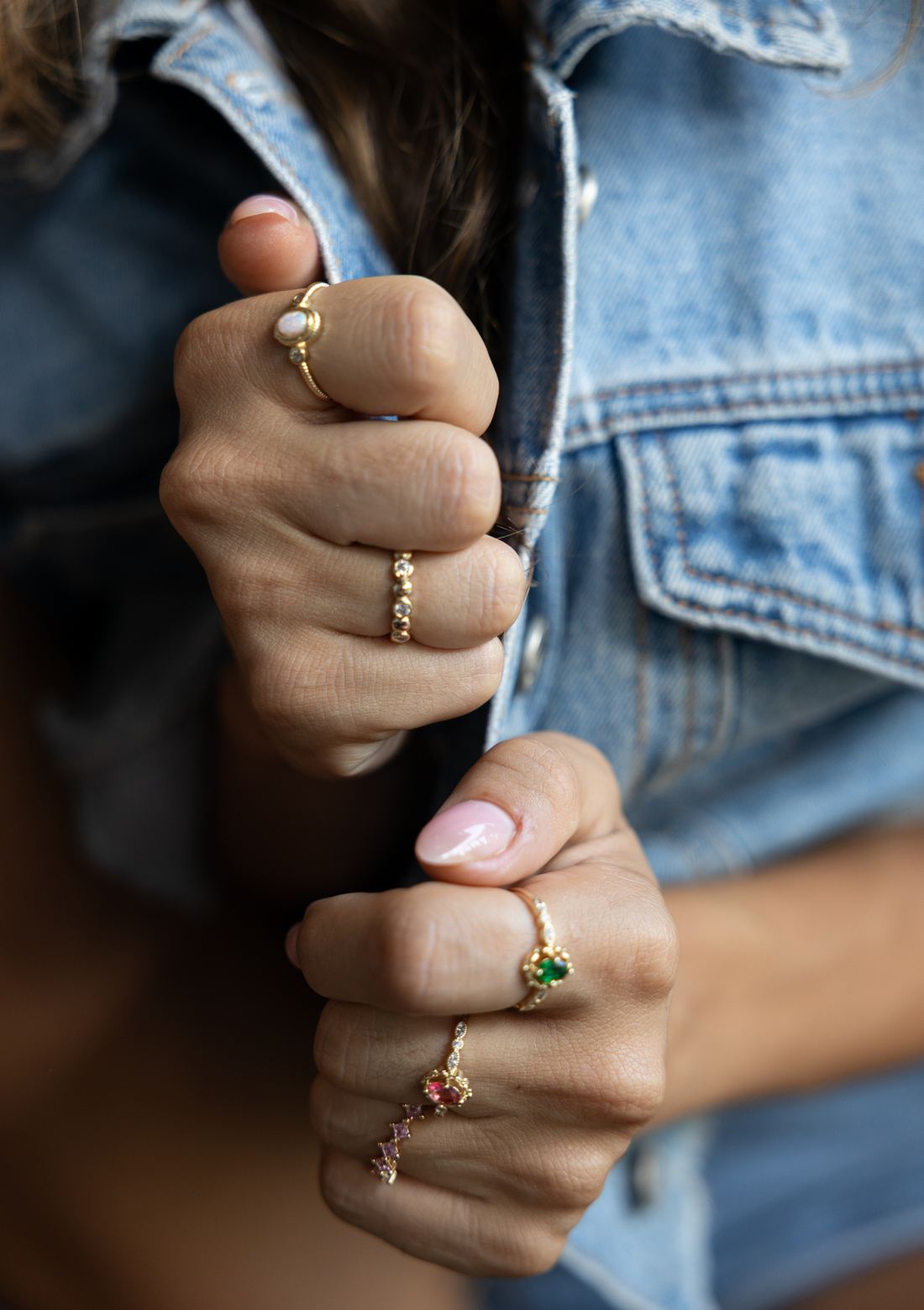 Opal Ring – Adjustable Gold Boho Jewelry | My Bohemian Store