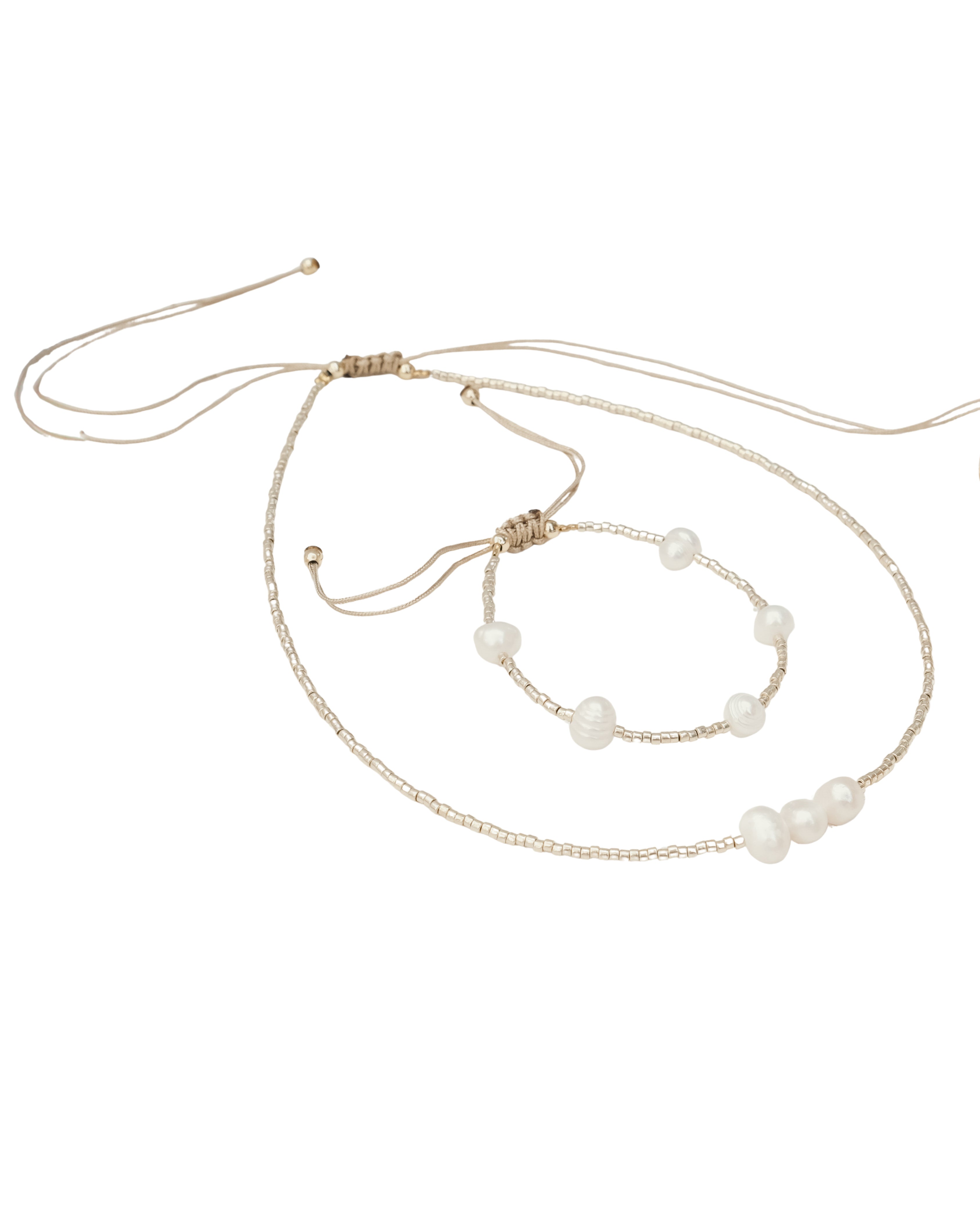 FRESH WATER PEARL & MIYUKI BEAD NECKLACE