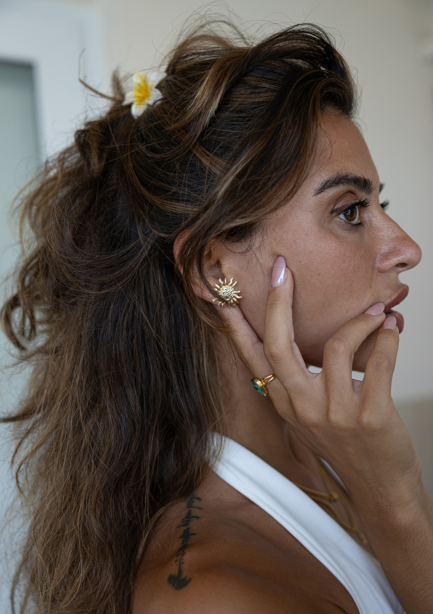 Bold & Mini Solar Earring – Gold Boho Jewelry | My Bohemian Store