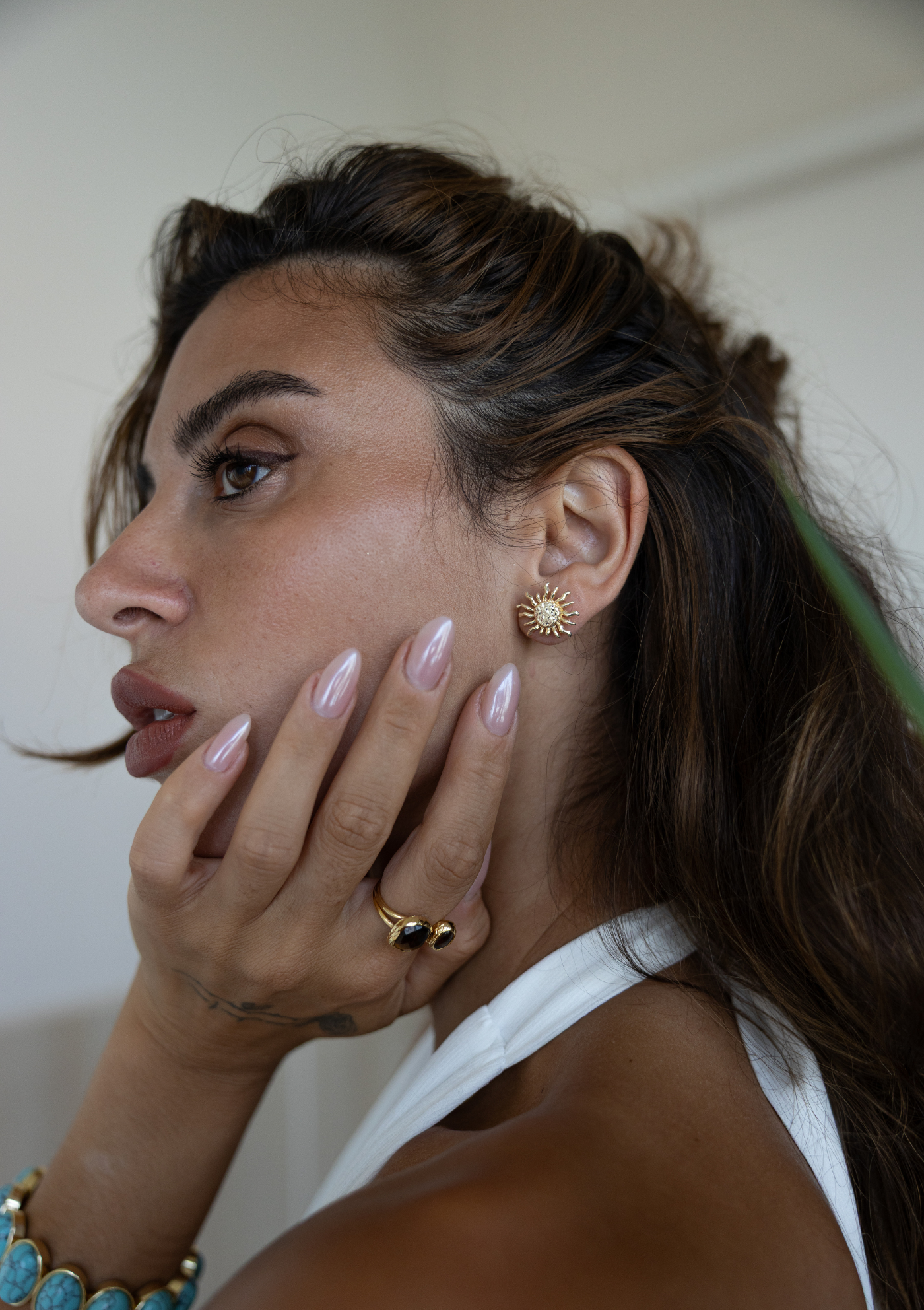 Bold & Mini Solar Earring – Gold Boho Jewelry | My Bohemian Store