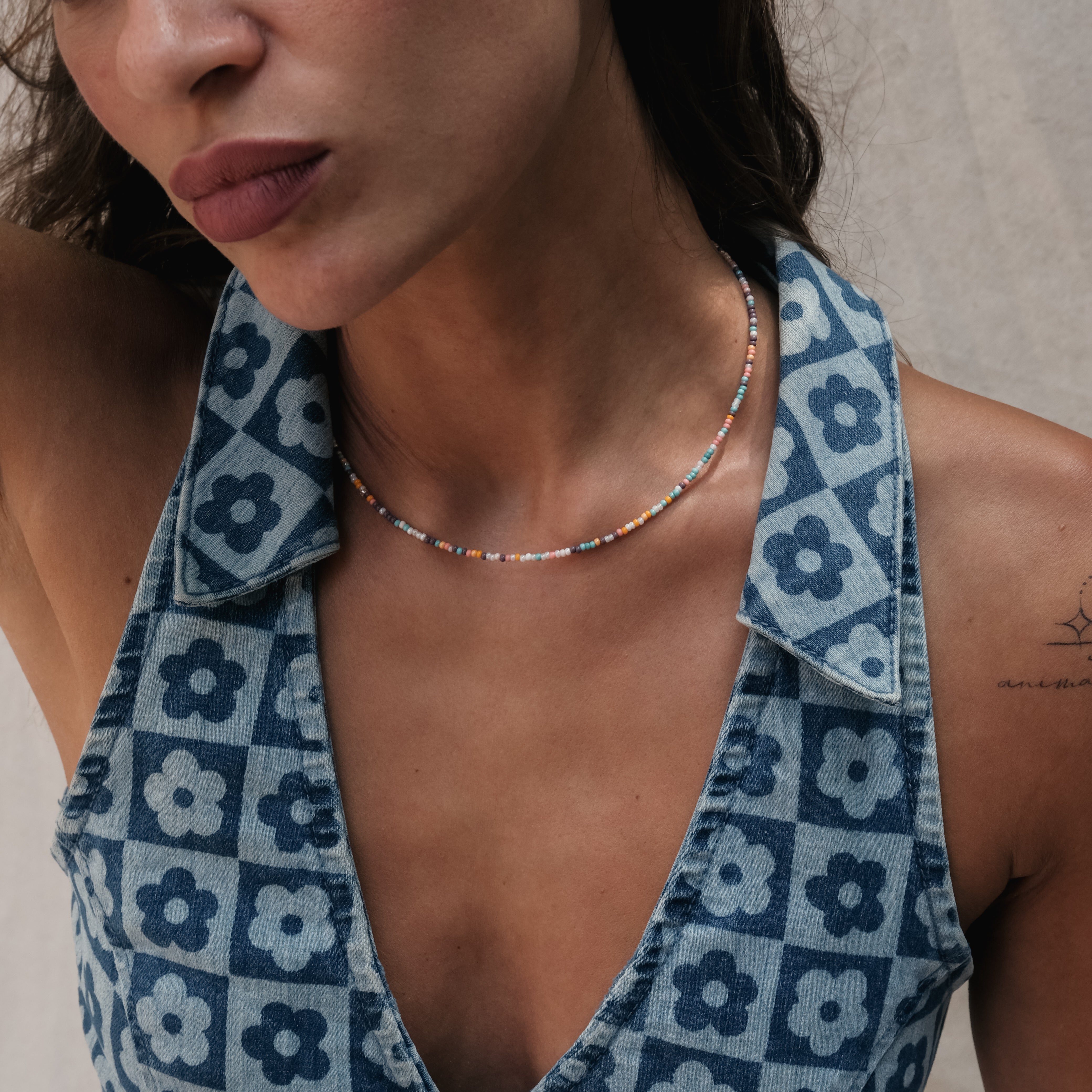 COLOURFUL BEAD NECKLACE | My Bohemian Store