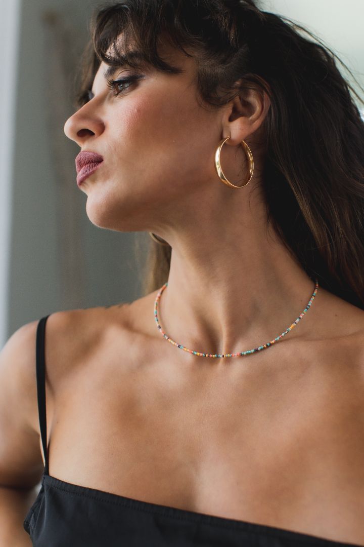 COLOURFUL BEAD NECKLACE | My Bohemian Store