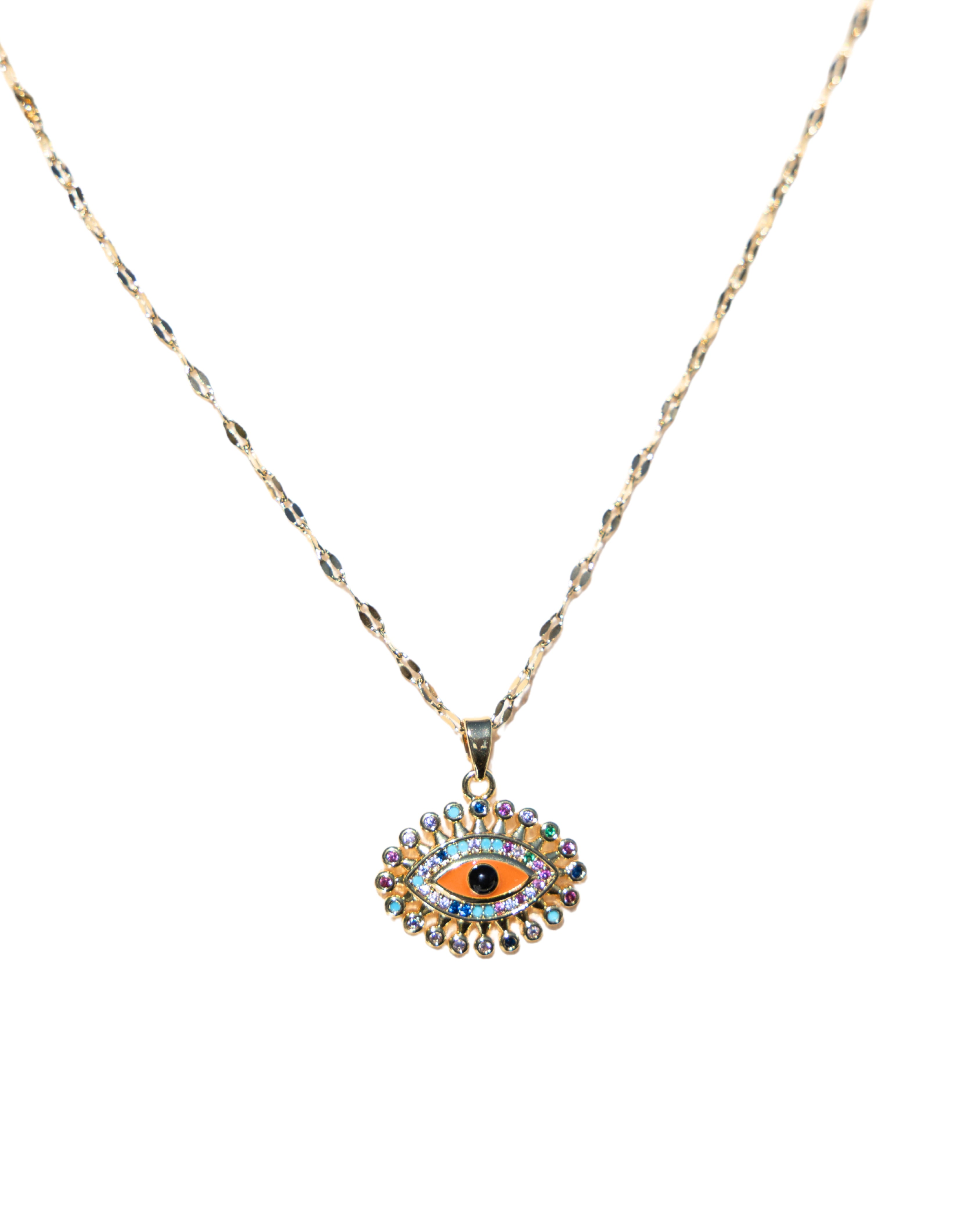 COLOURFUL EYE NECKLACE | My Bohemian Store