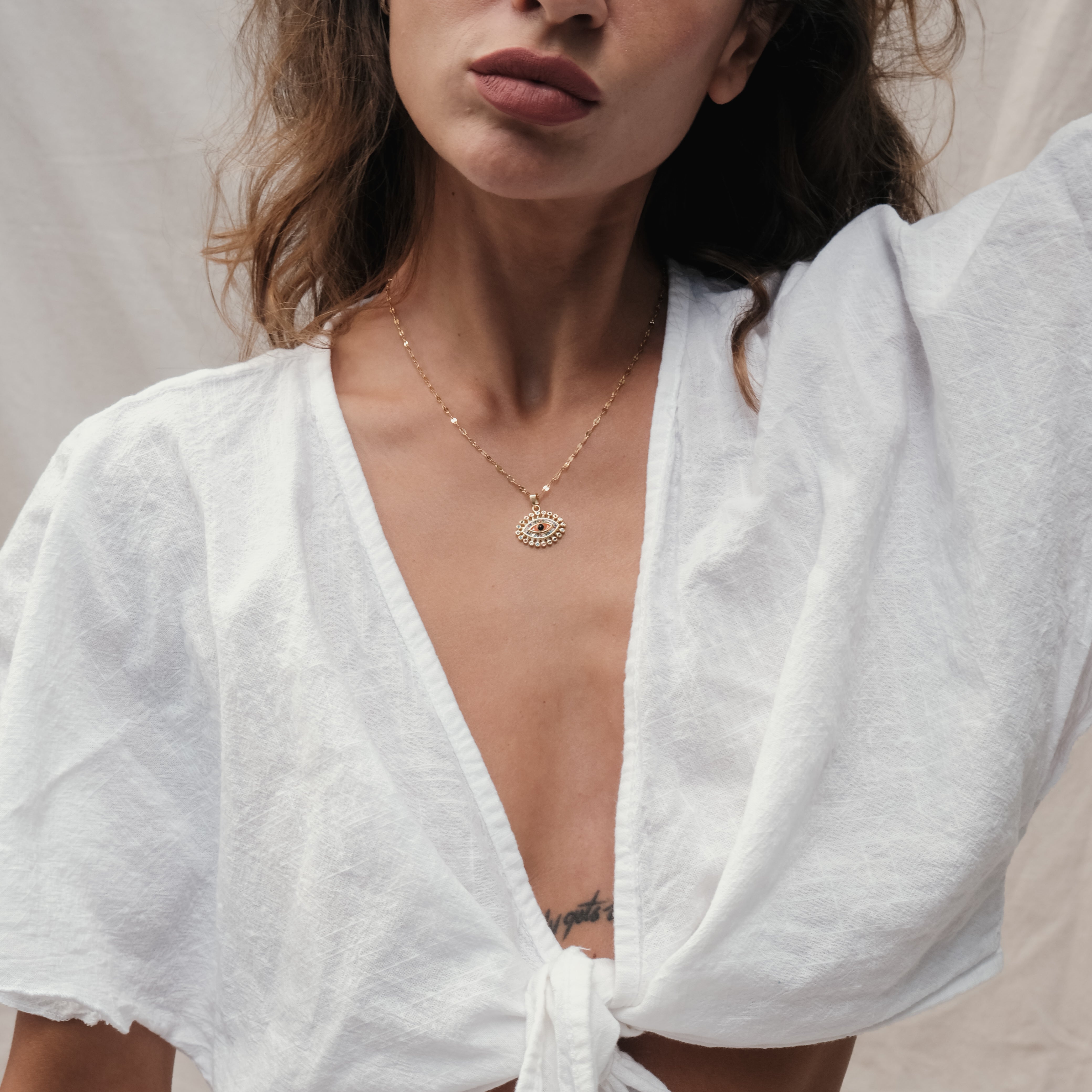 COLOURFUL EYE NECKLACE | My Bohemian Store