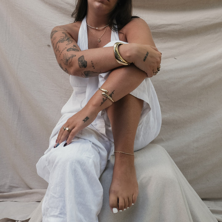 DIAMANTE CHAIN ANKLET | My Bohemian Store