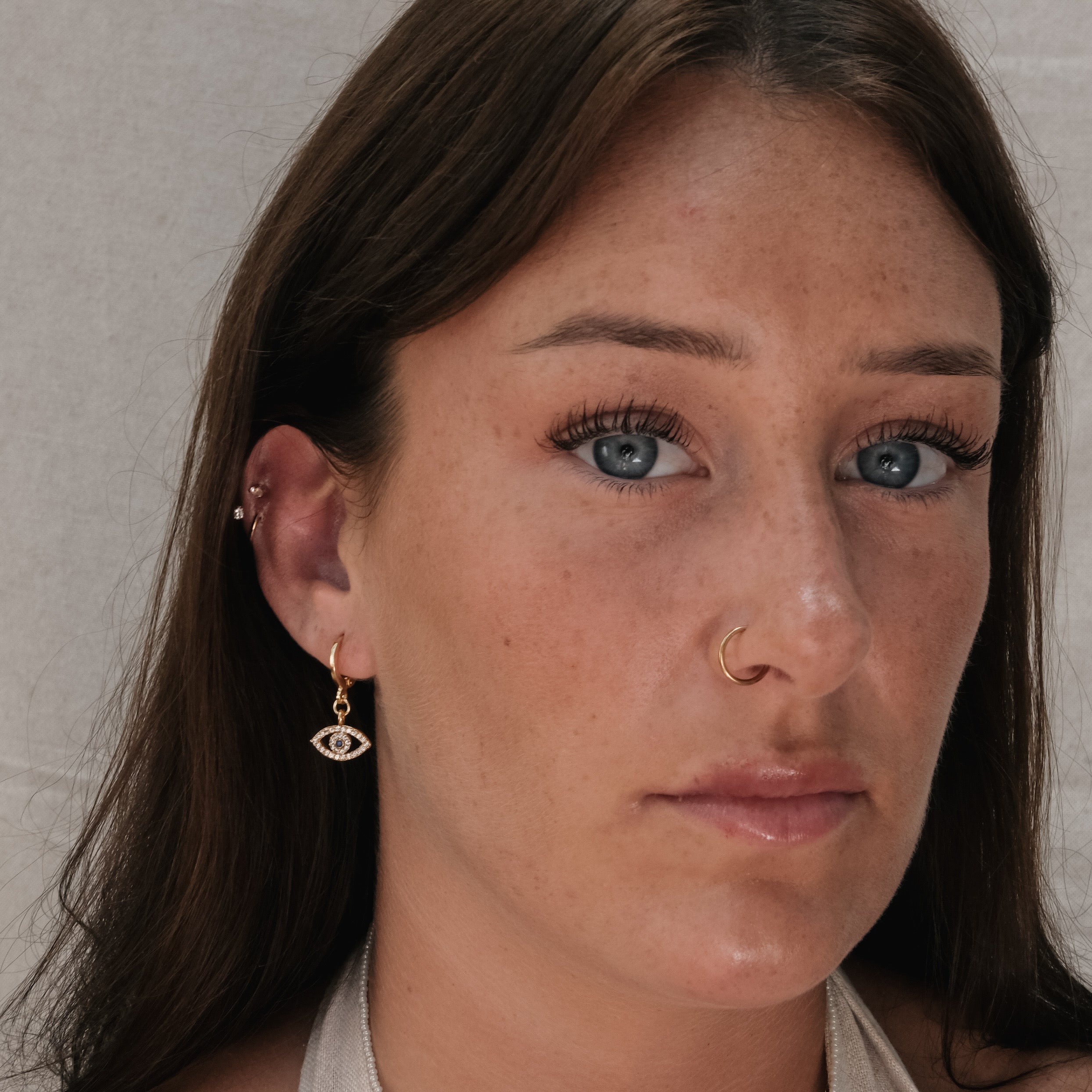 DIAMANTE EVIL EYE DROP EARRINGS | My Bohemian Store