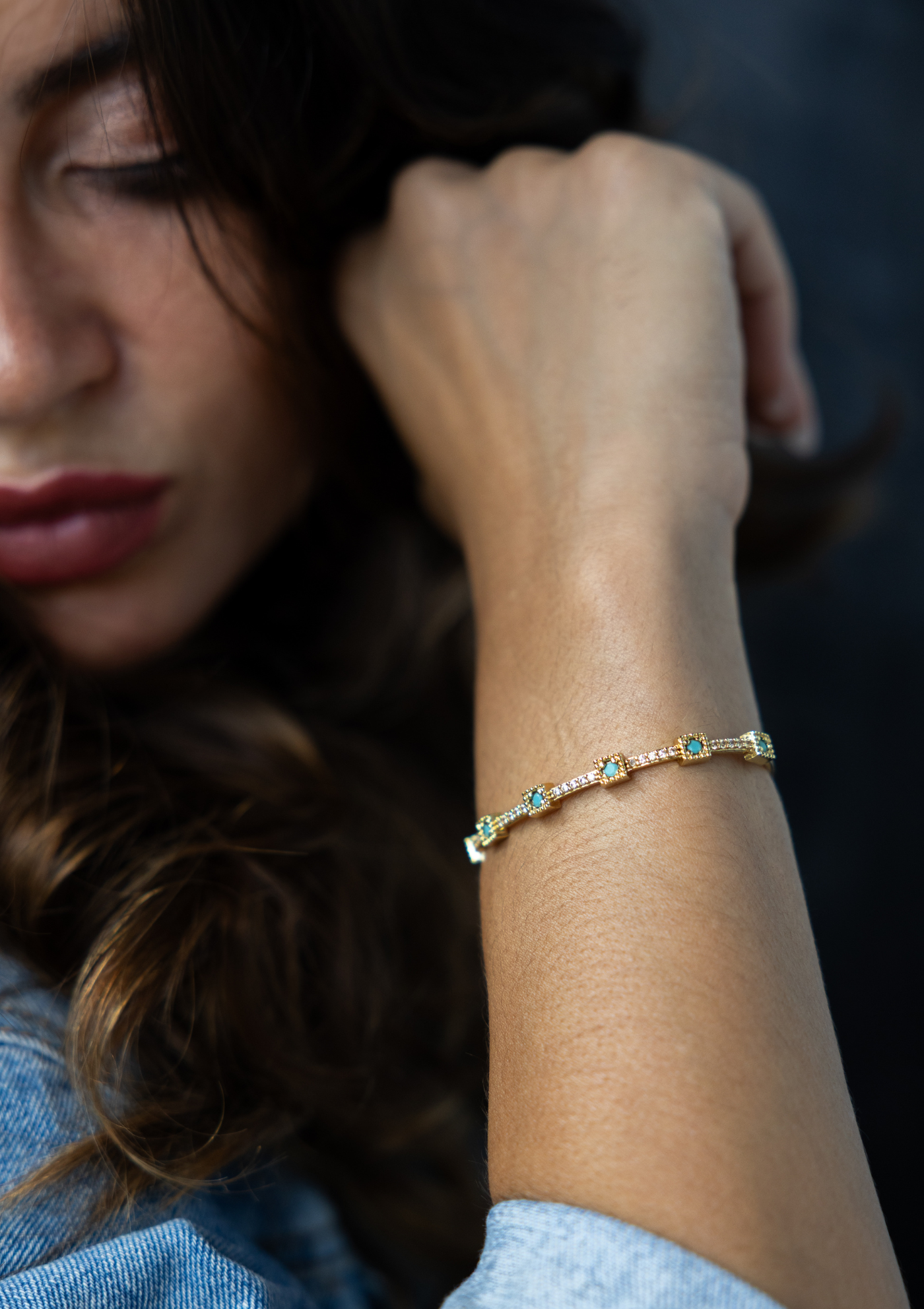 Diamante Cuff –  Turquoise  Adjustable Boho Jewelry| My Bohemian Store