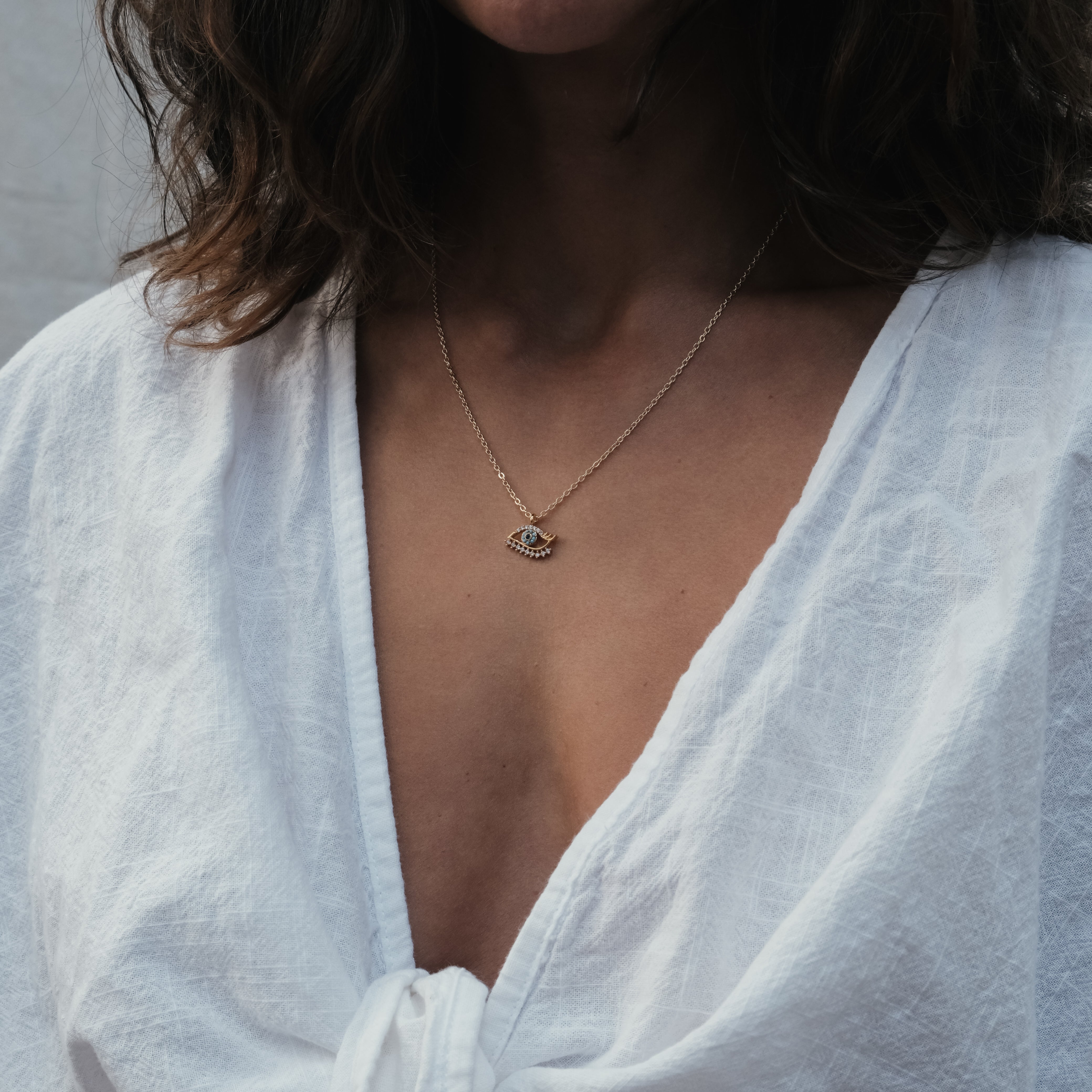 EVIL EYE CHAIN NECKLACE | My Bohemian Store