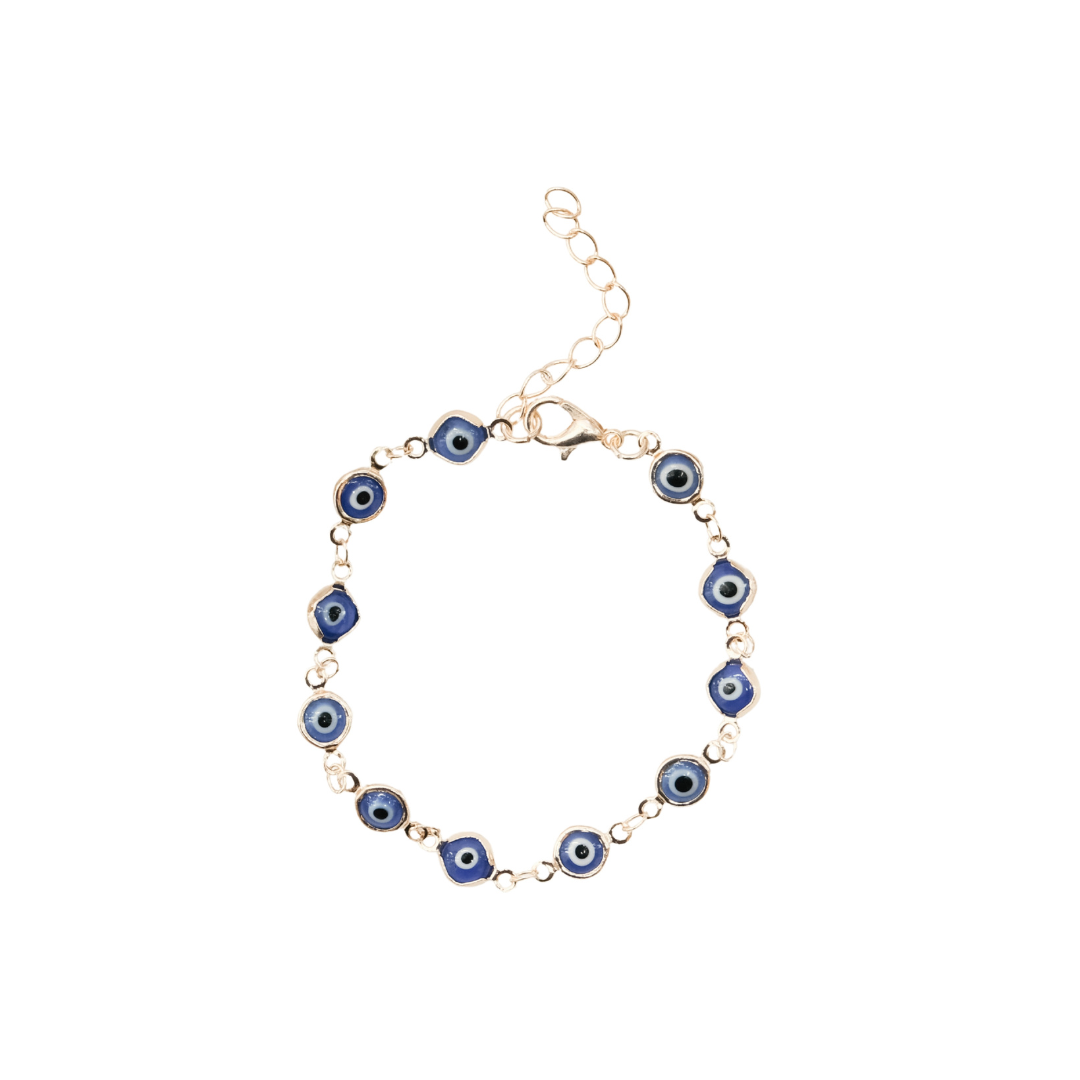 EVIL EYE MULTI PENDANT DARK BLUE BRACELET | My Bohemian Store