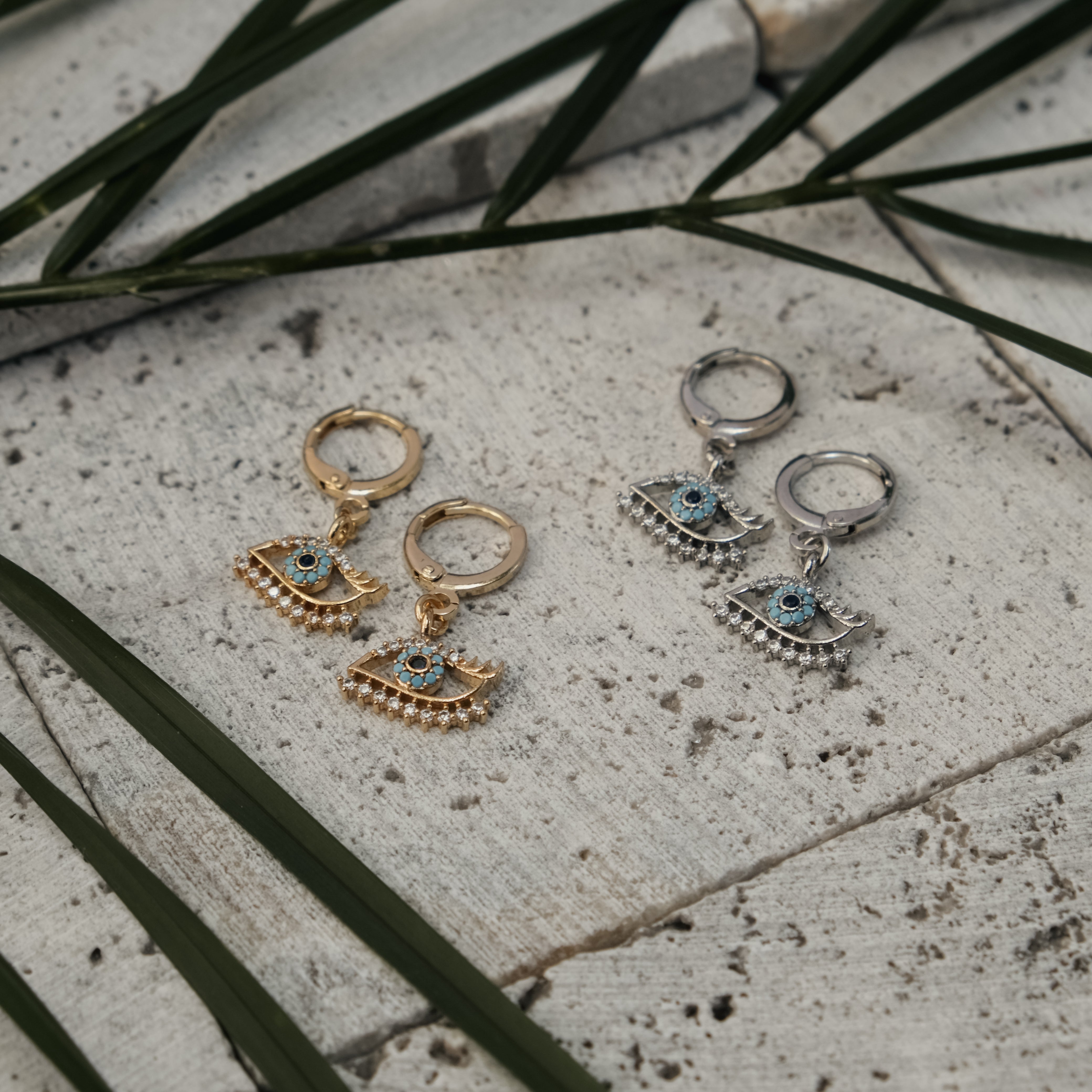 EYE WITH LASHES DROP EARRINGS | My Bohemian Store