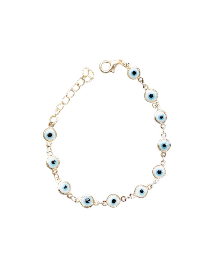 EVIL EYE MULTI PENDANT BRACELET