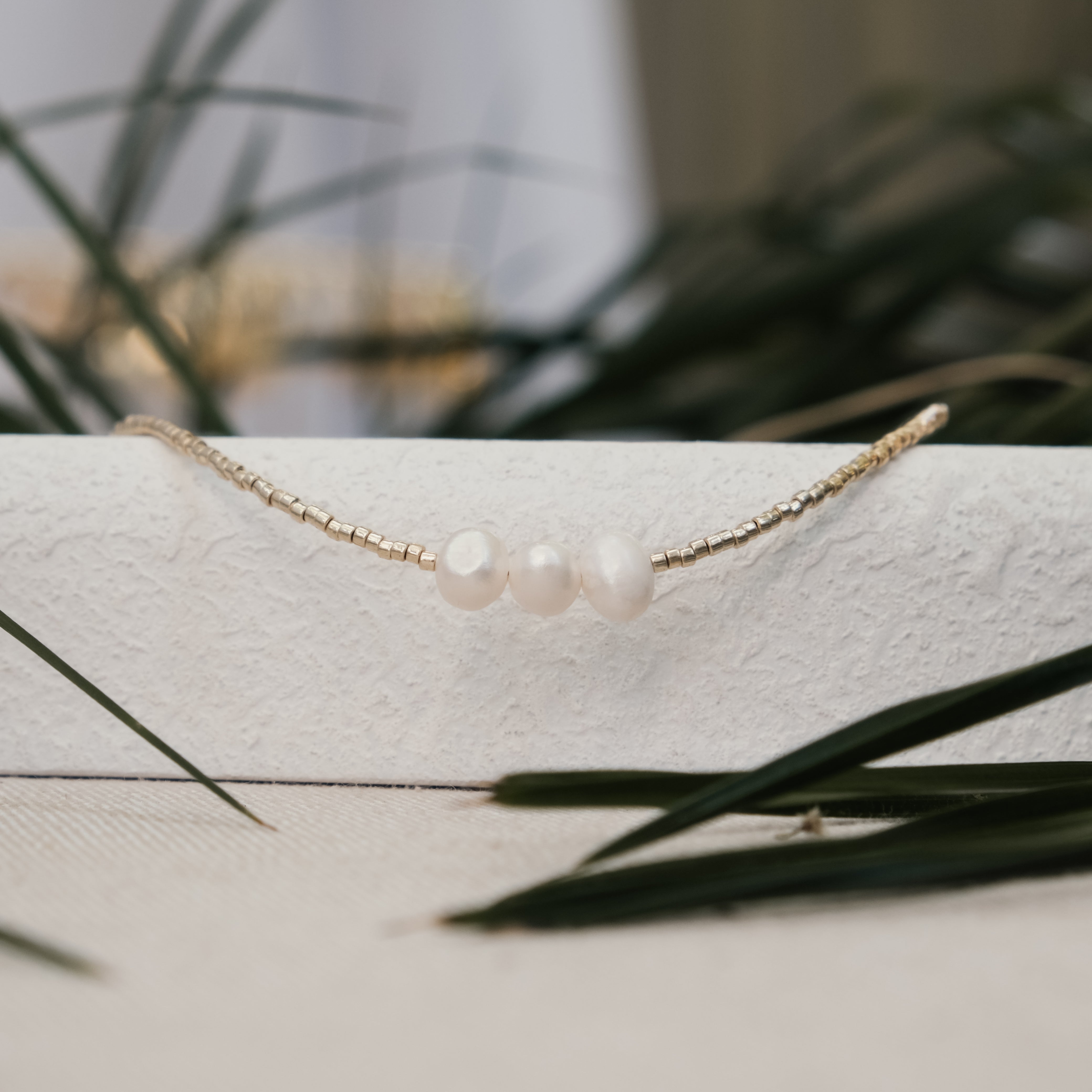 FRESH WATER PEARL & MIYUKI BEAD NECKLACE | My Bohemian Store