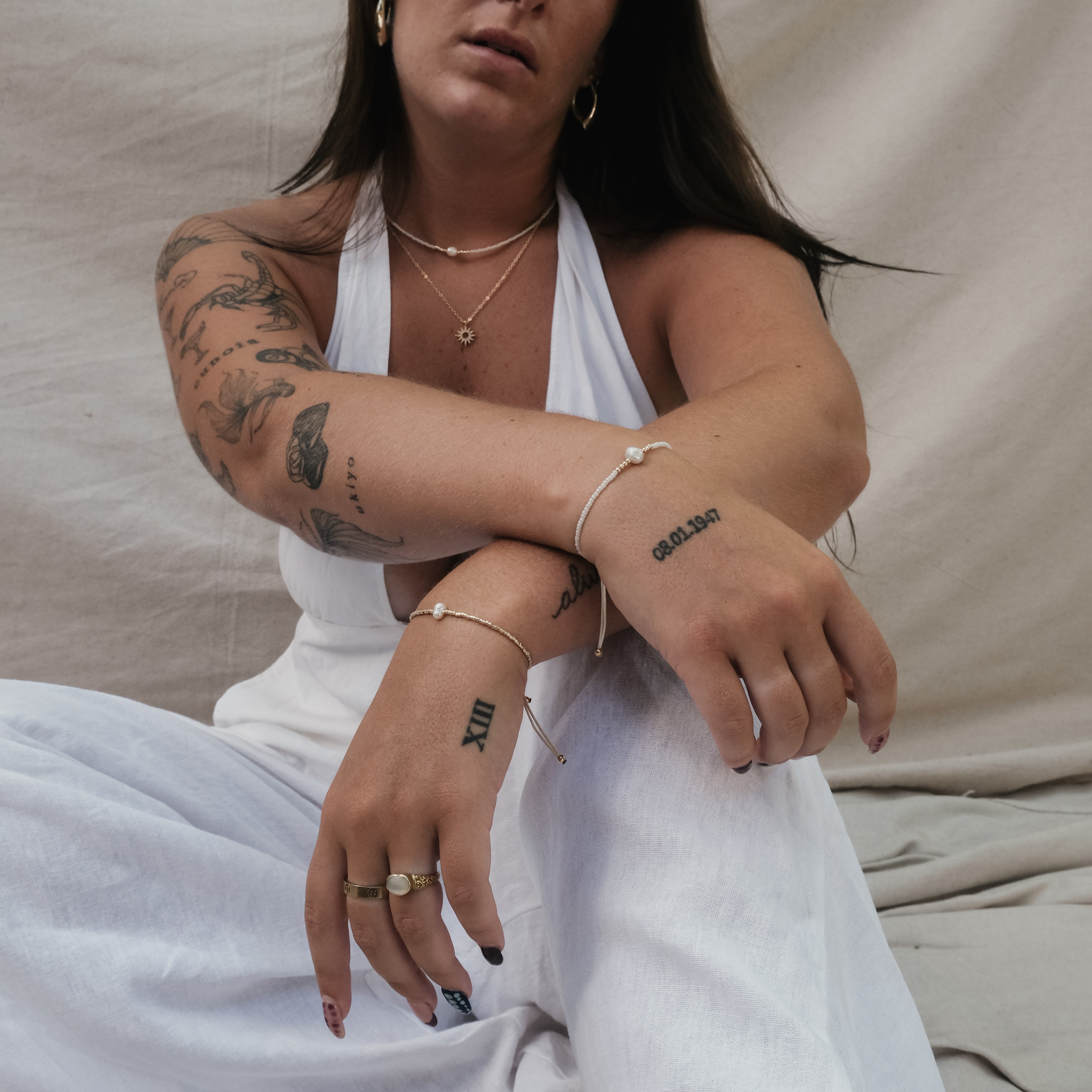 FRESH WATER PEARL & SEED BEAD BRACELET | My Bohemian Store