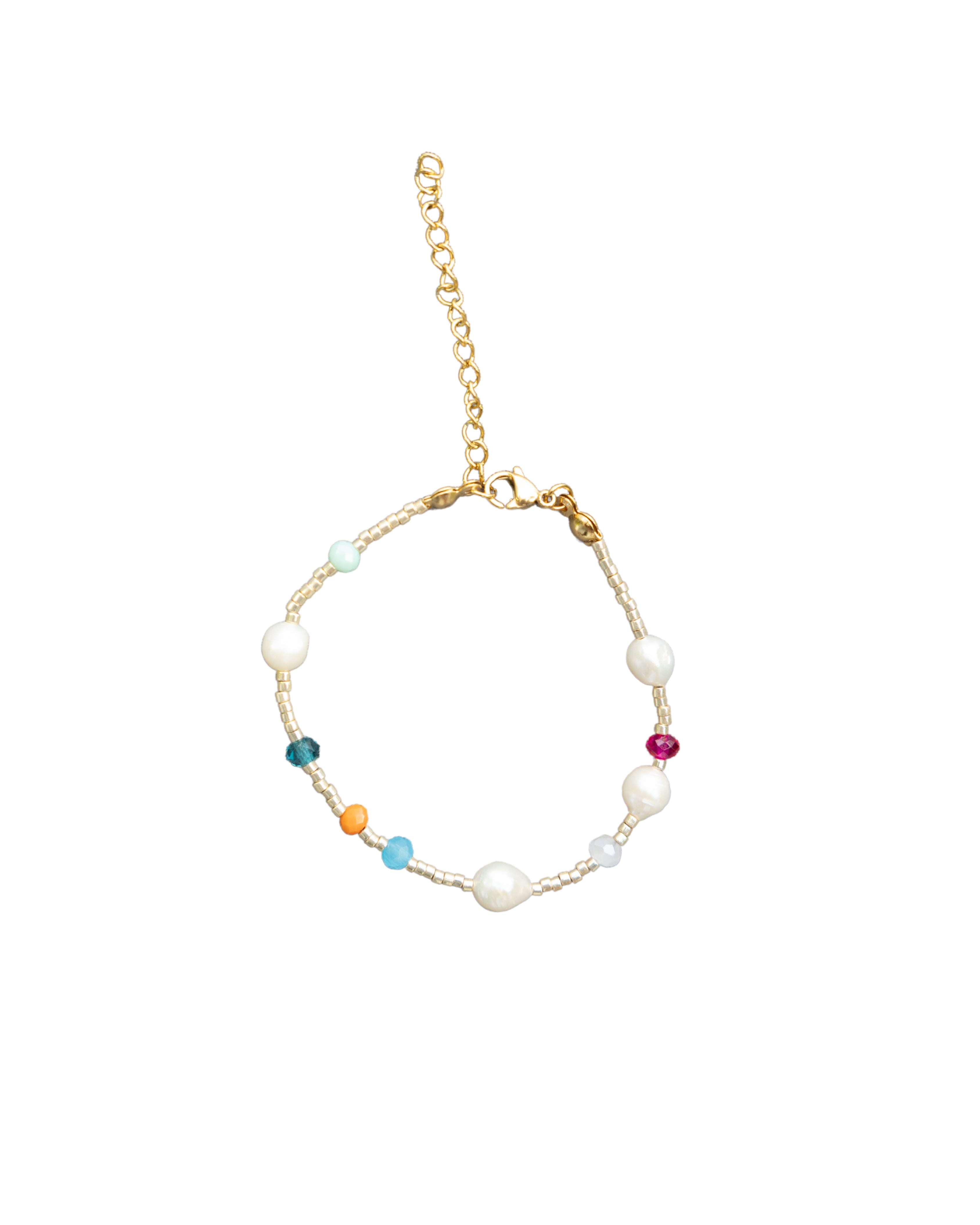 GEMSTONE & PEARL & MIYUKI BRACELET | My Bohemian Store