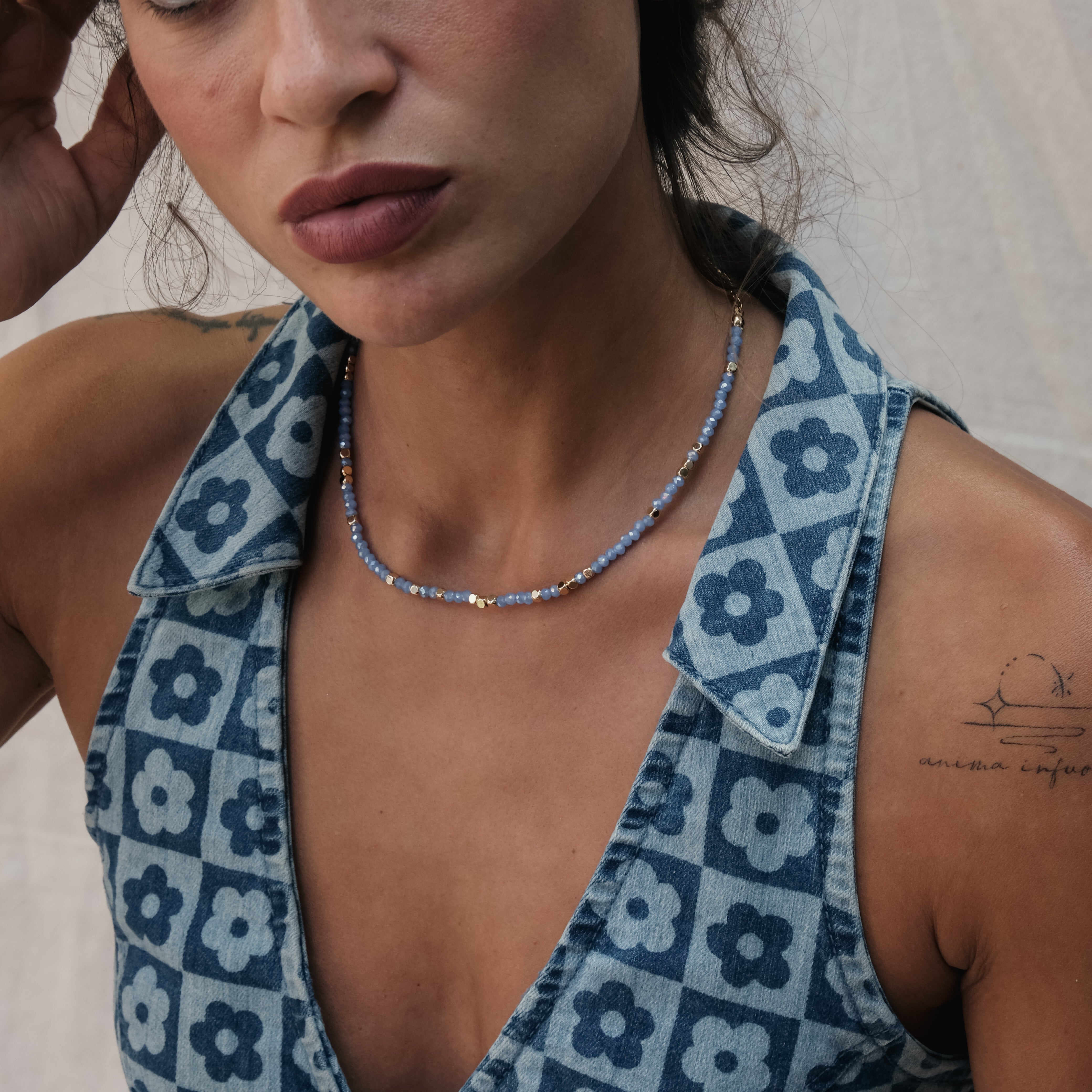 GLASS BEAD NECKLACE (5 COLOURS)  My Bohemian Store