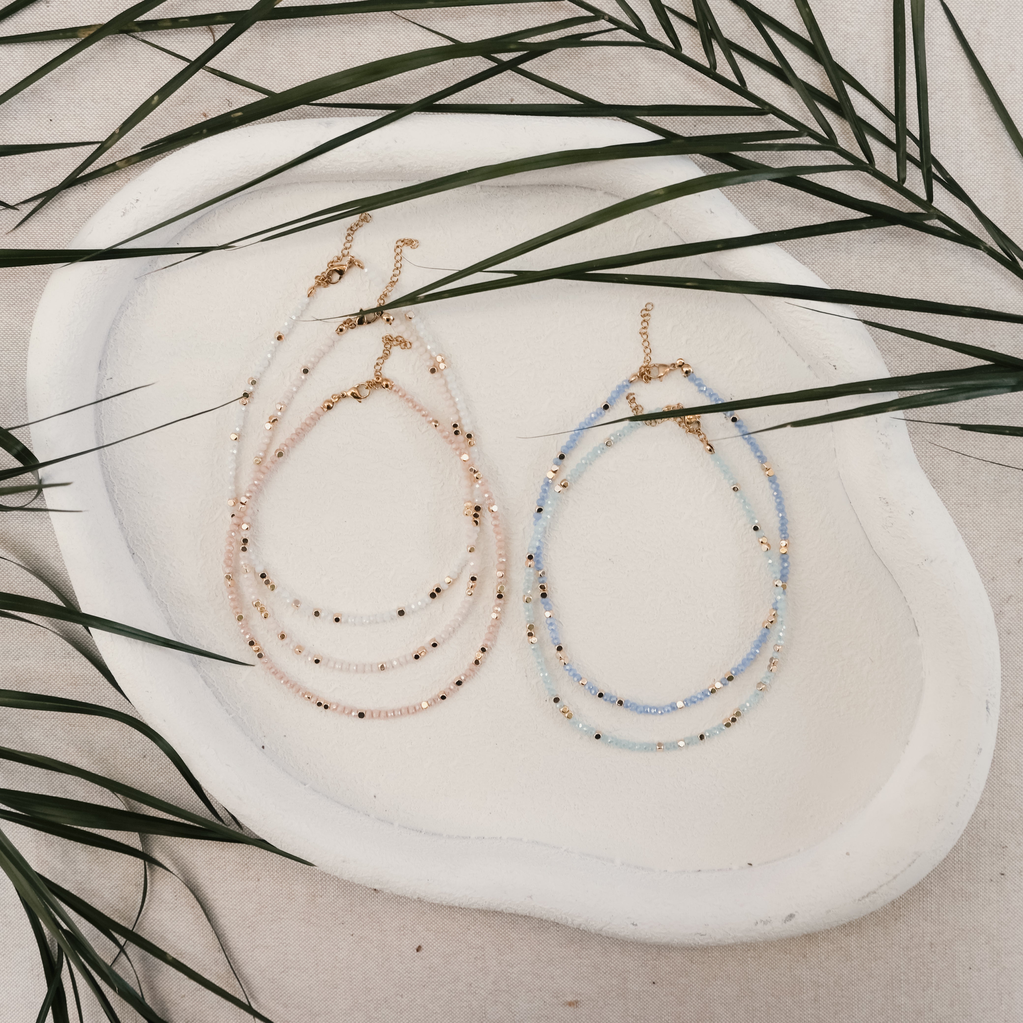 GLASS BEAD NECKLACE (5 COLOURS)  My Bohemian Store