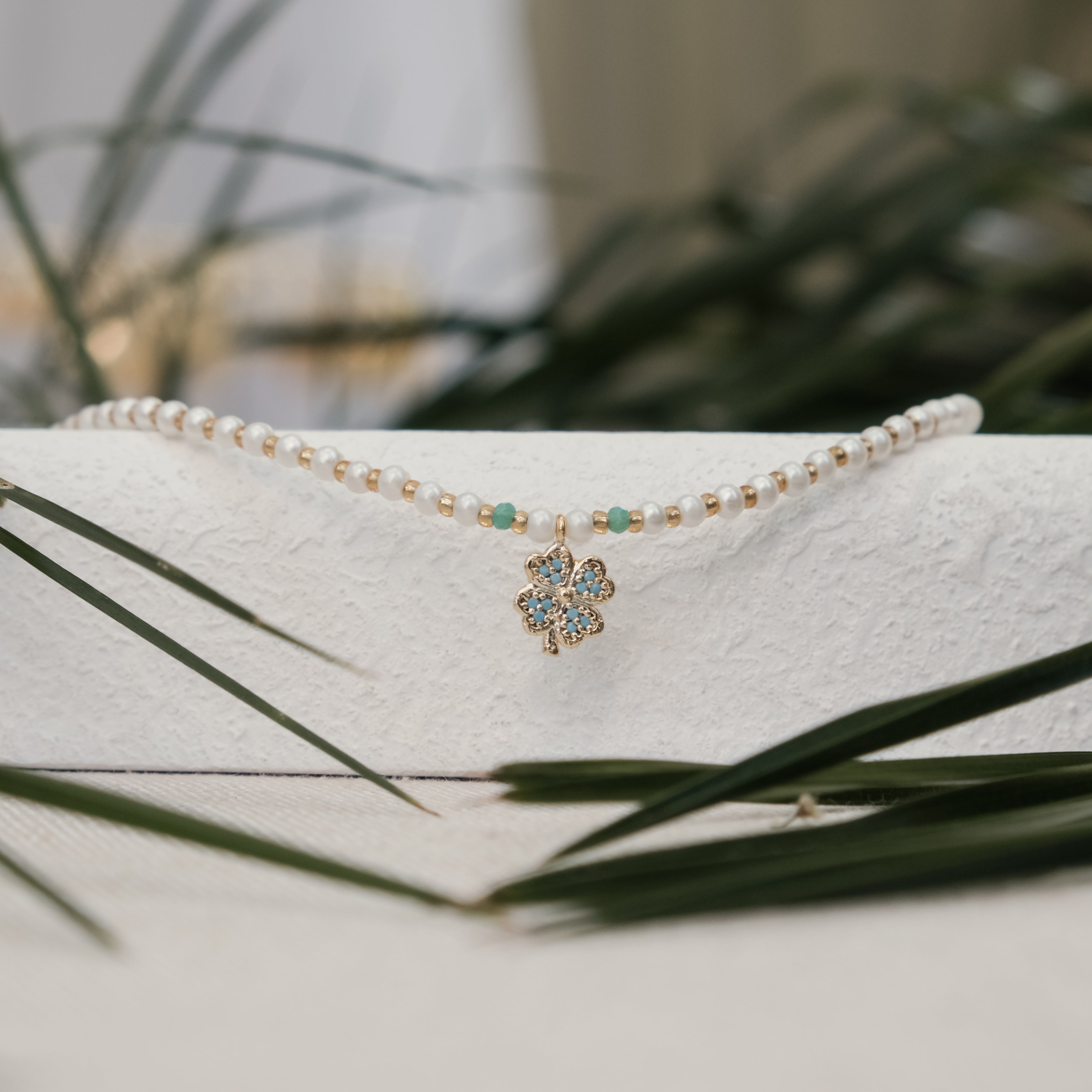 GLASS PEARL BEAD NECKLACE & PENDANT | My Bohemian Store