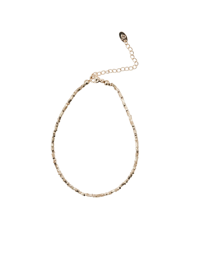 GOLD BEADED ANKLET
