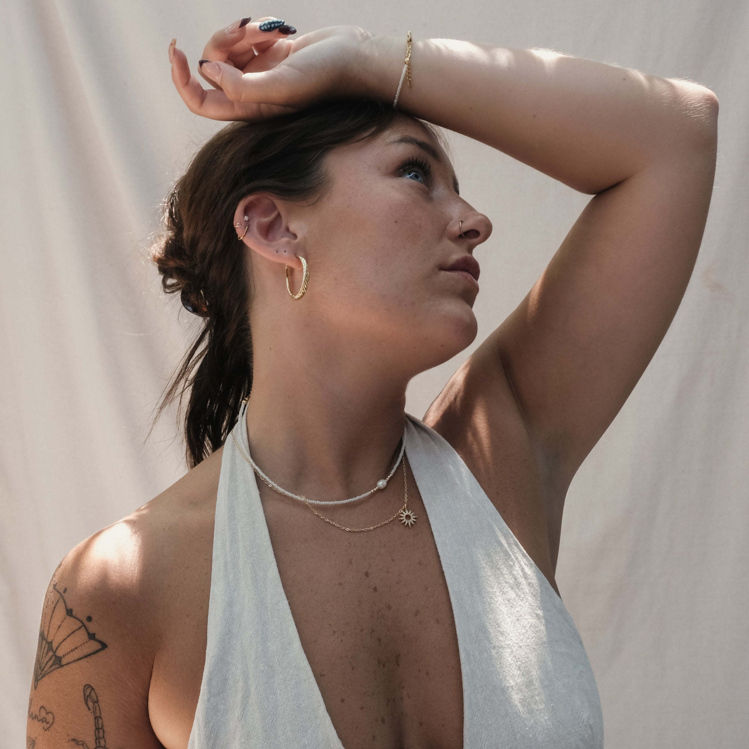 LARGE TWISTED HOOPS GOLD | My Bohemian Store 