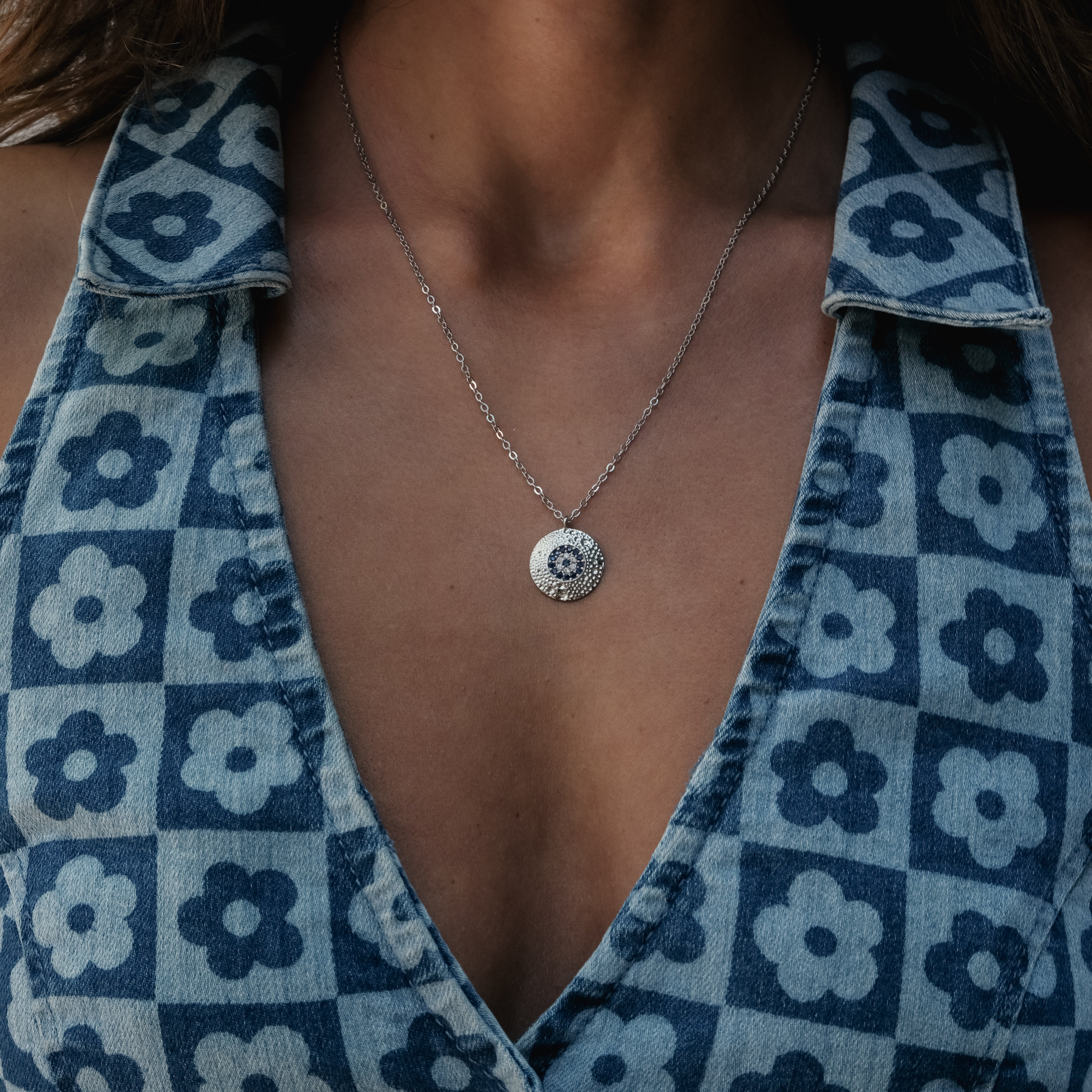 MEDALLION EYE NECKLACE | My Bohemian Store