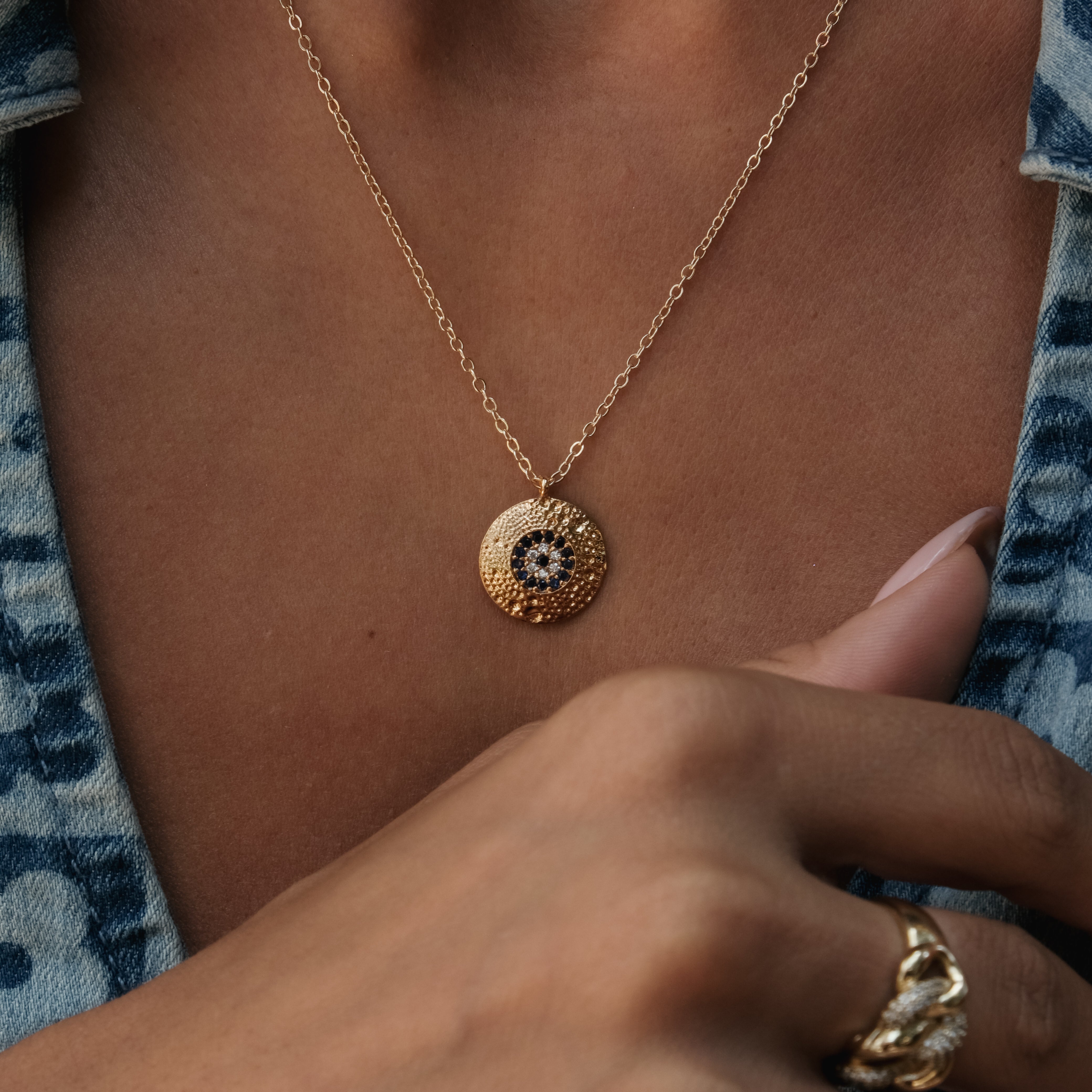MEDALLION EYE NECKLACE | My Bohemian Store