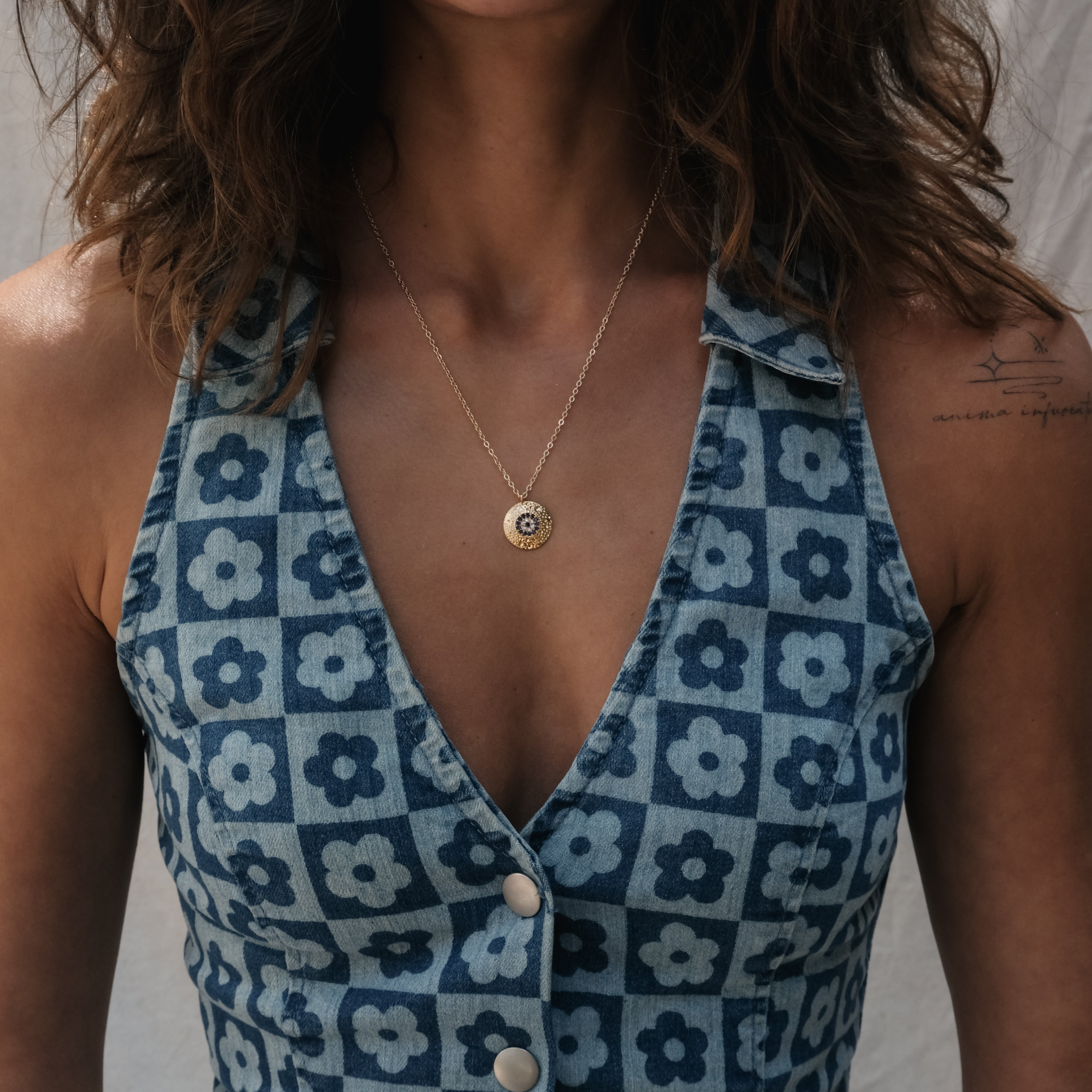 MEDALLION EYE NECKLACE | My Bohemian Store