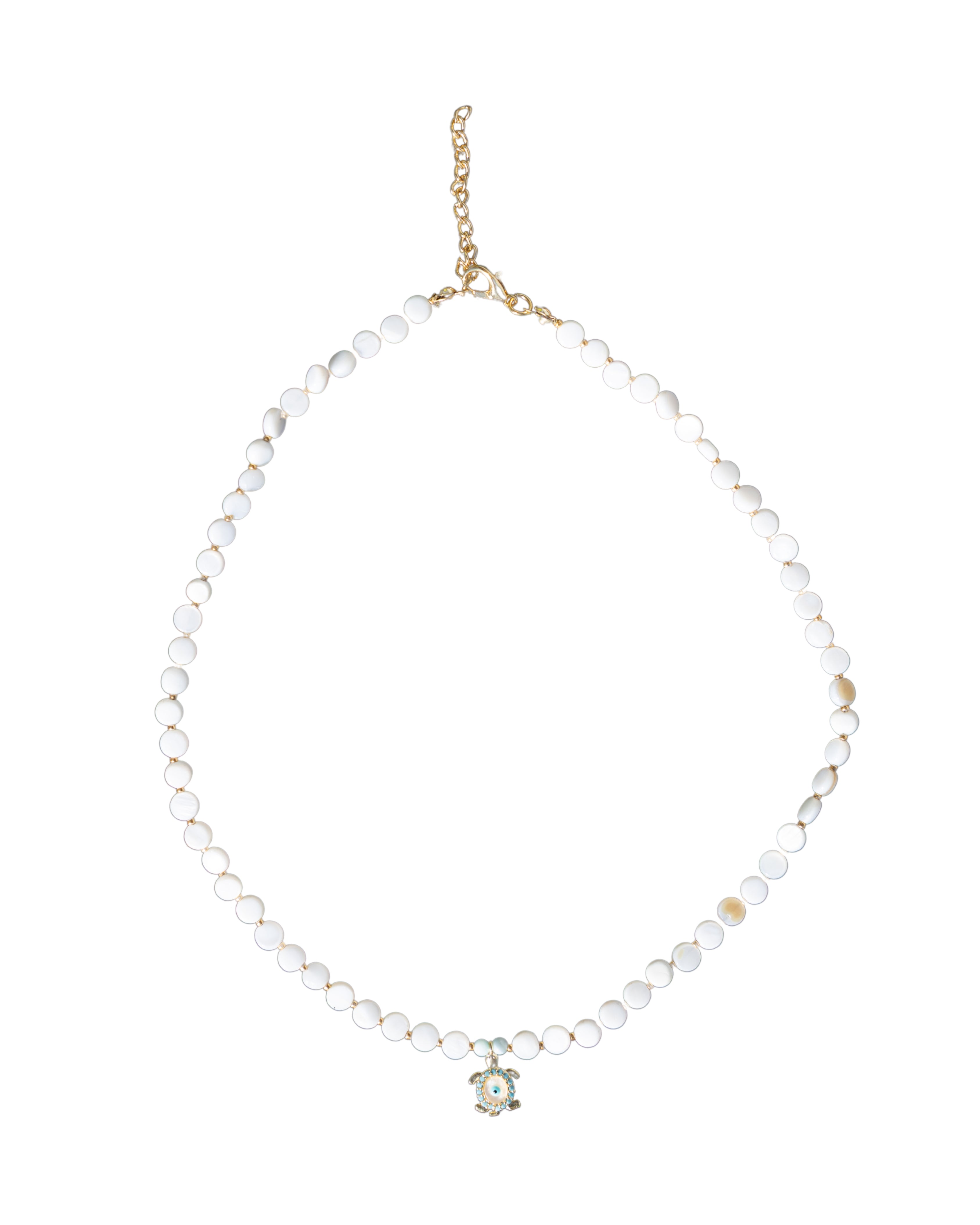 MOTHER OF PEARL BEAD NECKLACE & PENDANT | My Bohemian Store