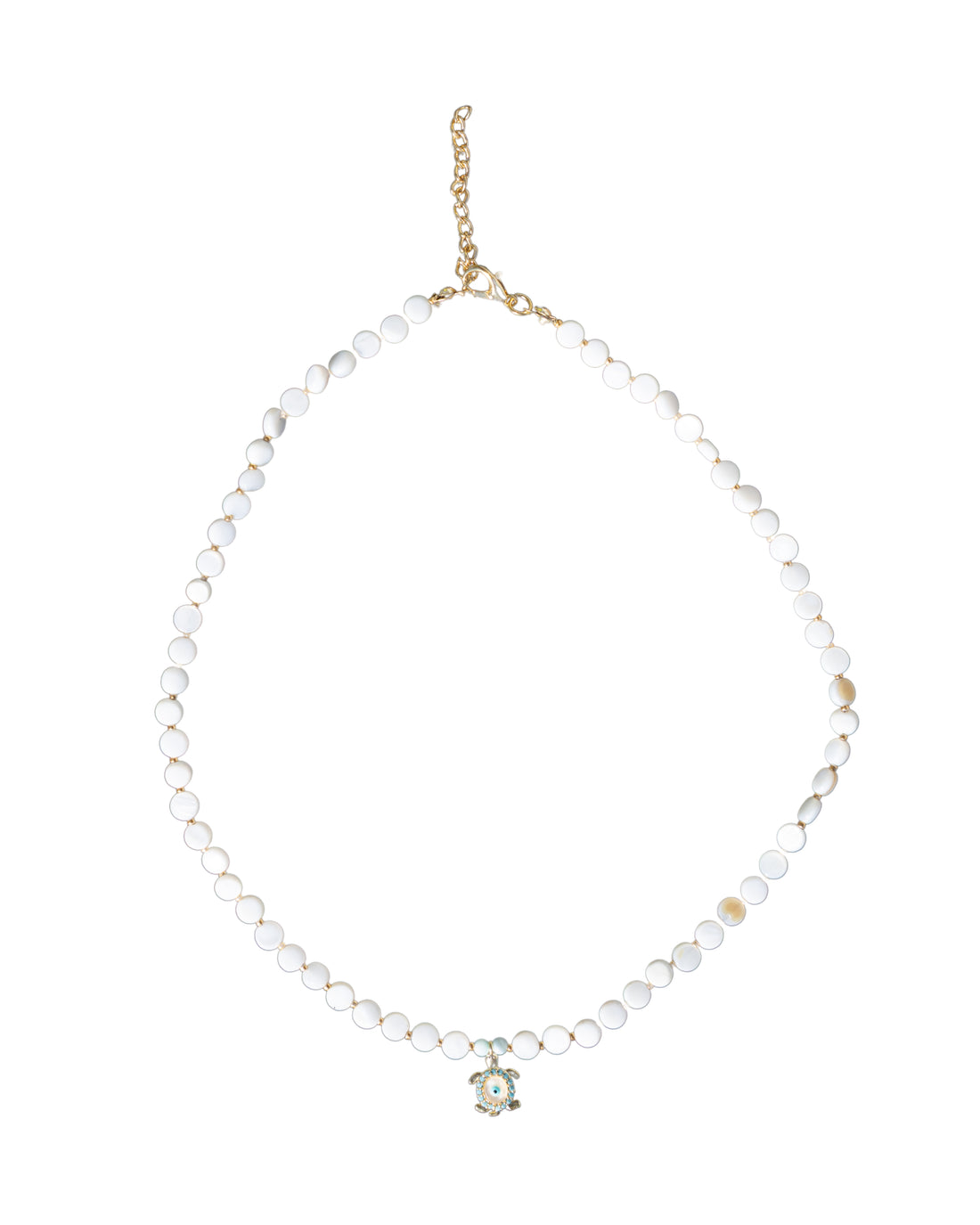 MOTHER OF PEARL BEAD NECKLACE & PENDANT | My Bohemian Store