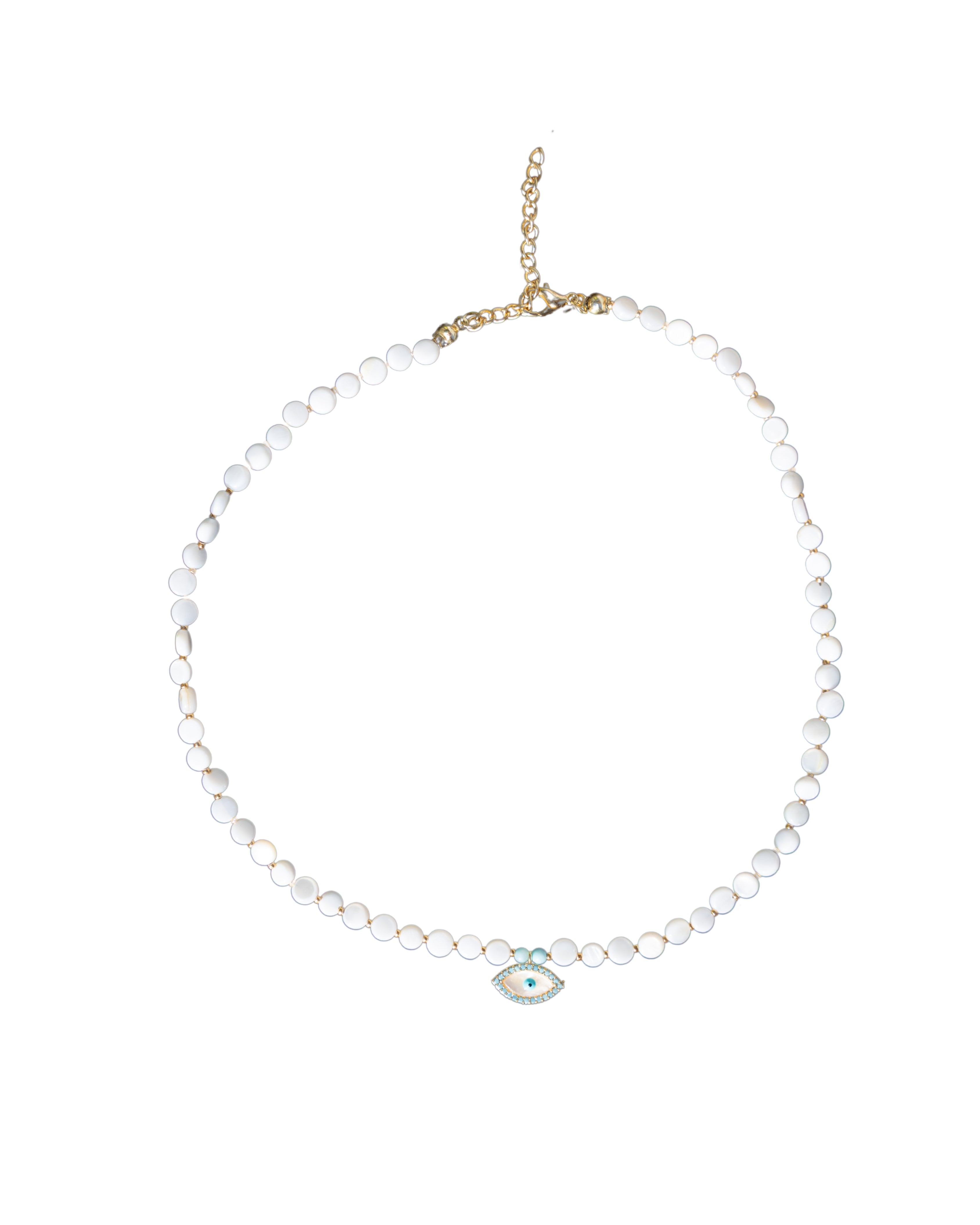 MOTHER OF PEARL BEAD NECKLACE & PENDANT | My Bohemian Store