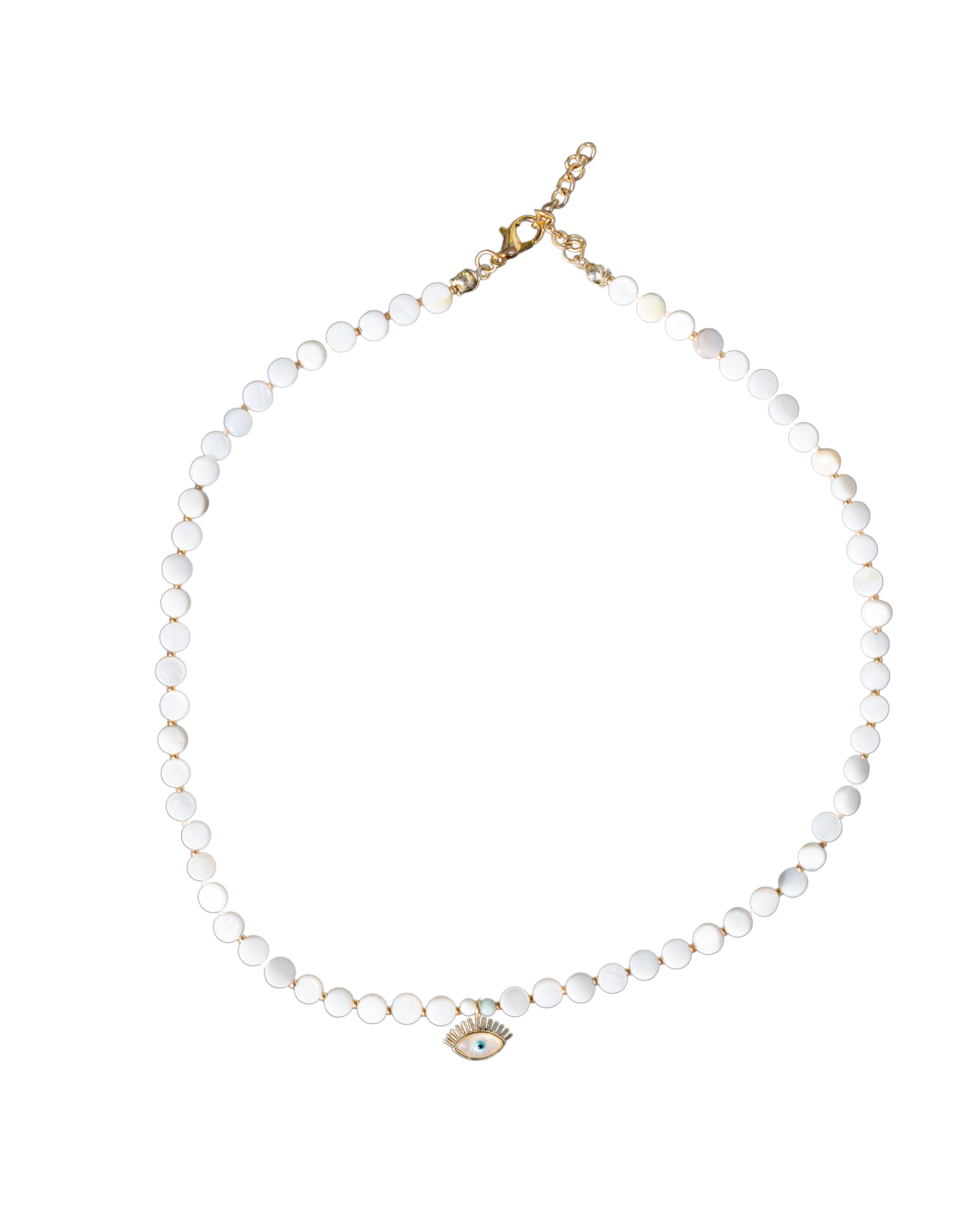 MOTHER OF PEARL BEAD NECKLACE & PENDANT | My Bohemian Store