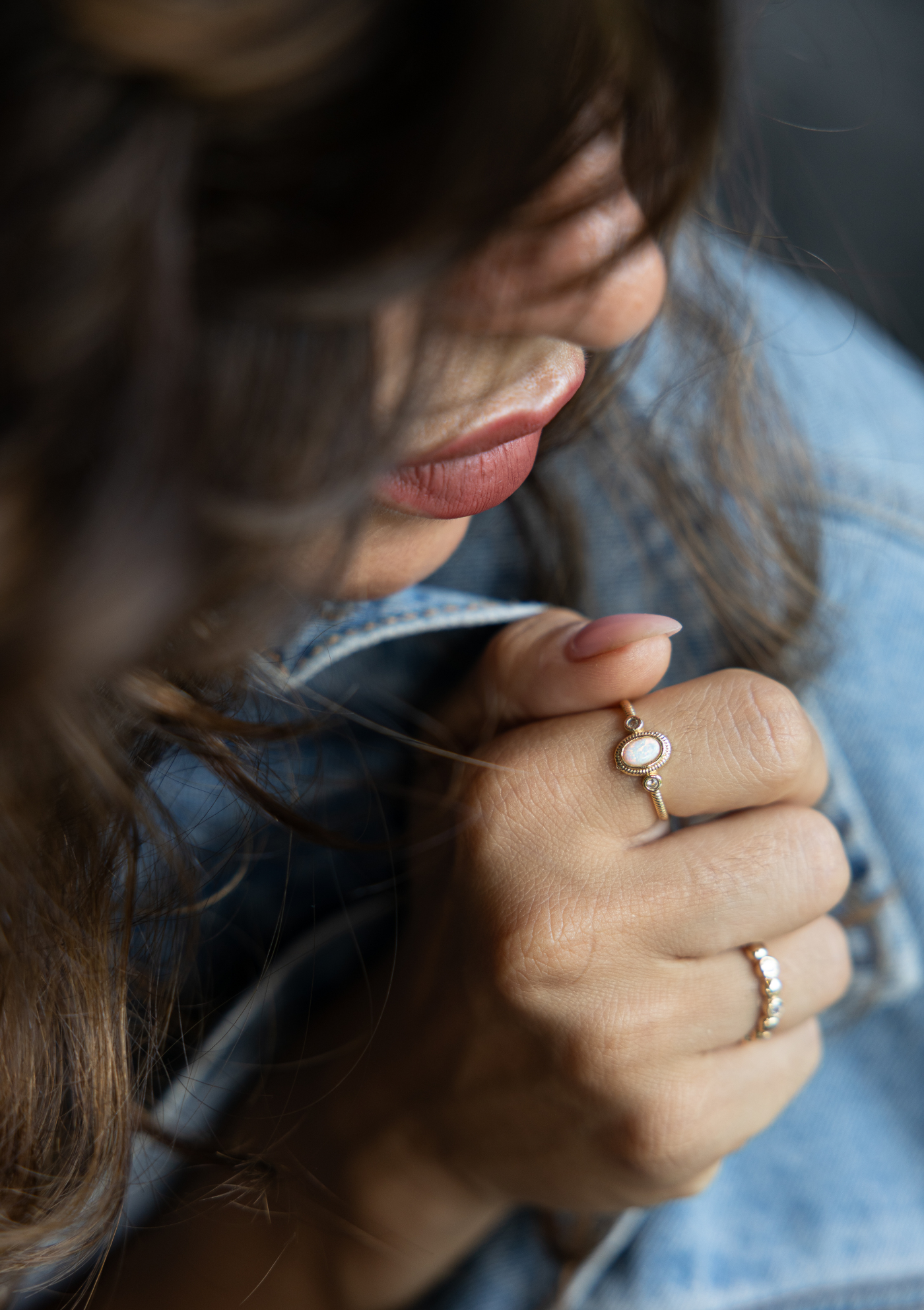 Opal Ring – Adjustable Gold Boho Jewelry | My Bohemian Store
