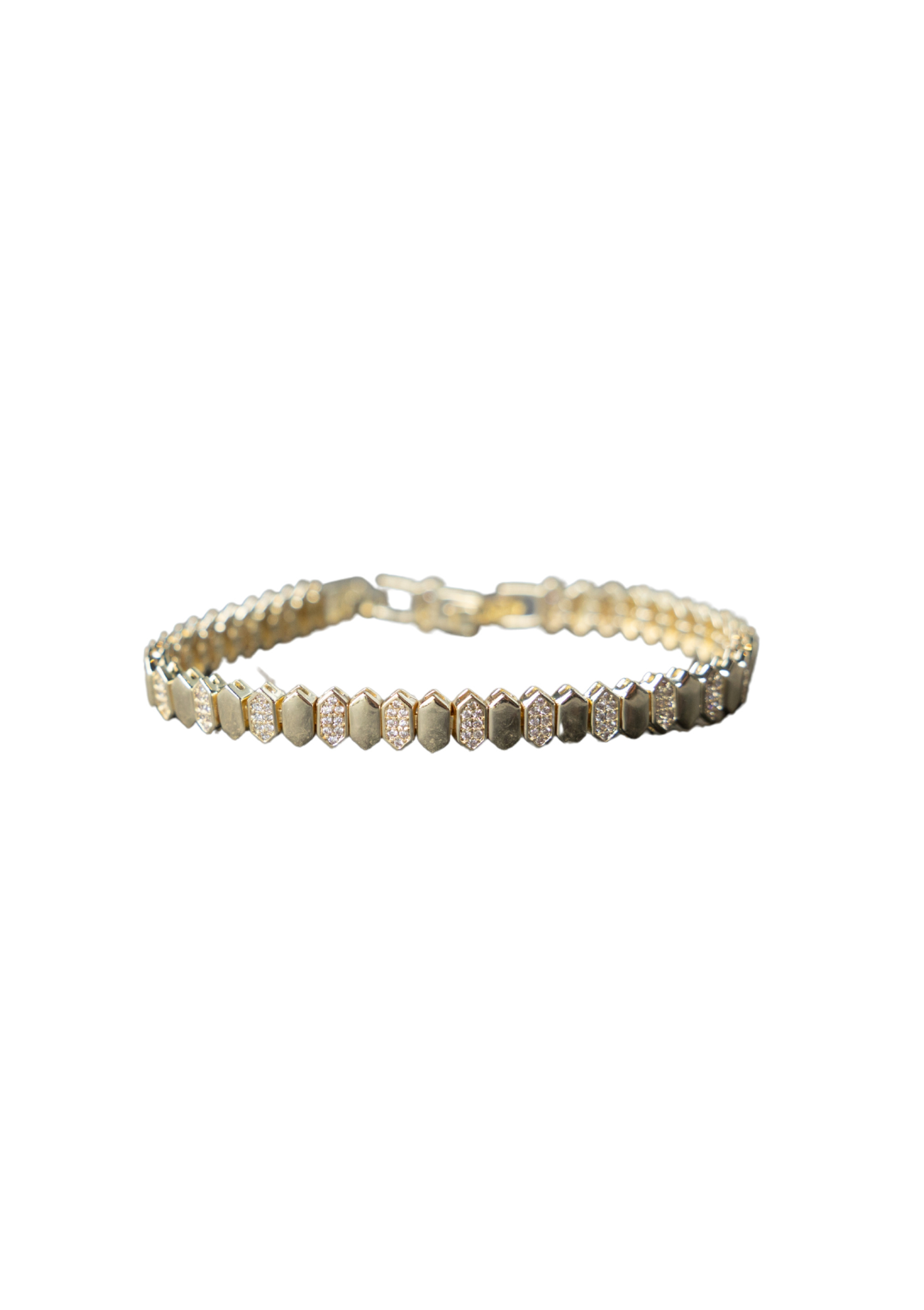 Oval Shape Tennis Bracelet – Gold Boho Jewelry  | My Bohemian Store