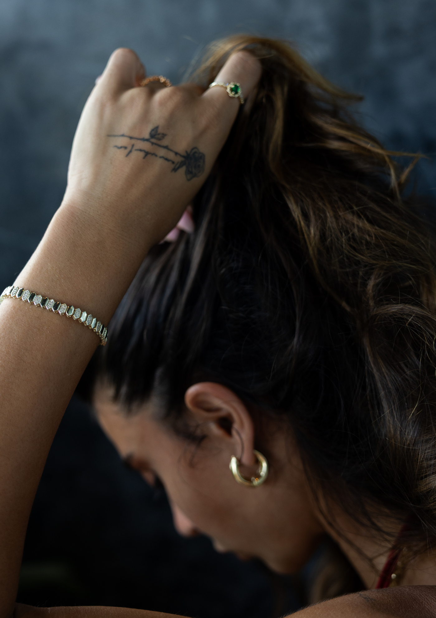 Oval Shape Tennis Bracelet – Gold Boho Jewelry  | My Bohemian Store