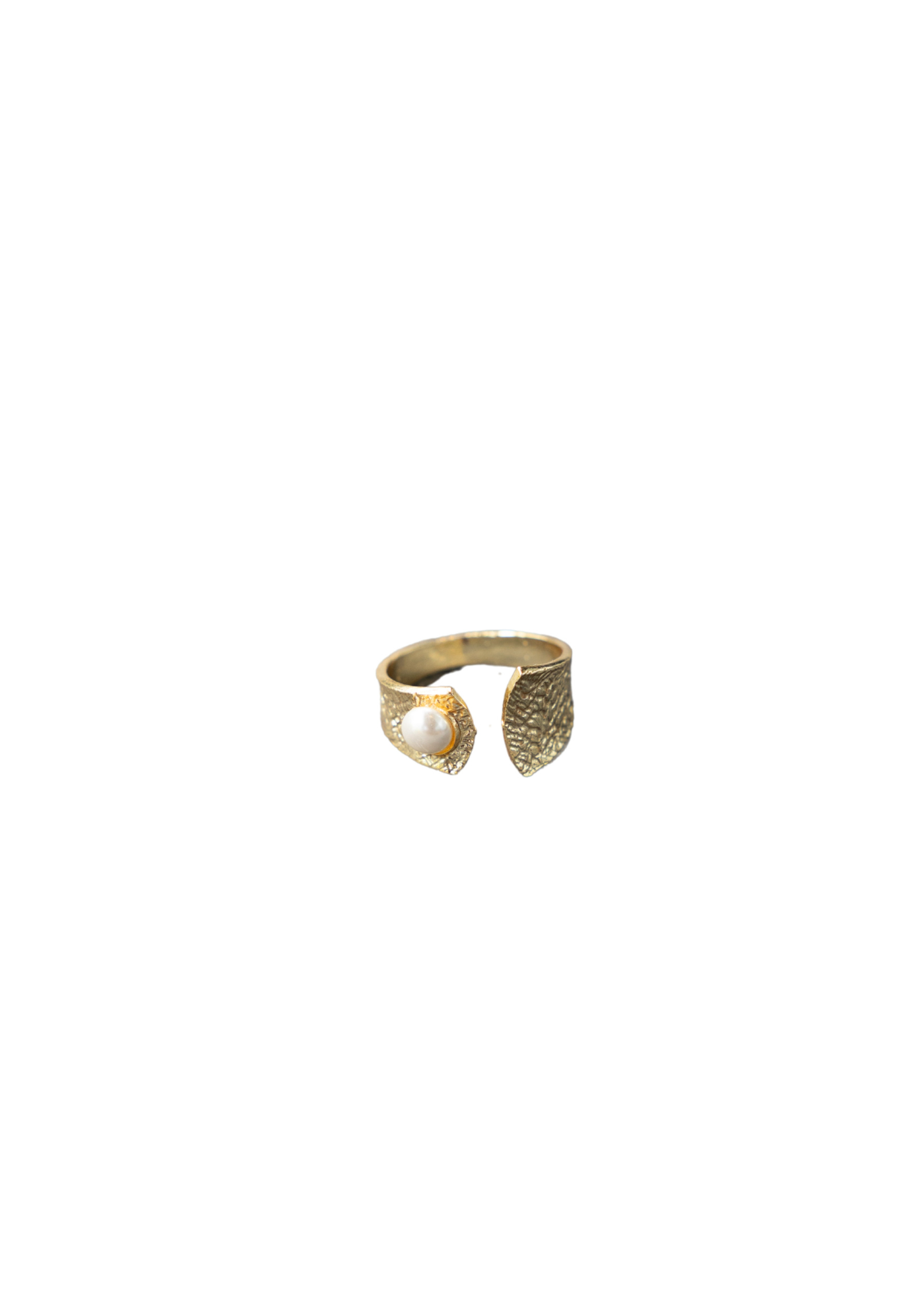 Pearl Ring – Adjustable Gold Boho Jewelry | My Bohemian Store