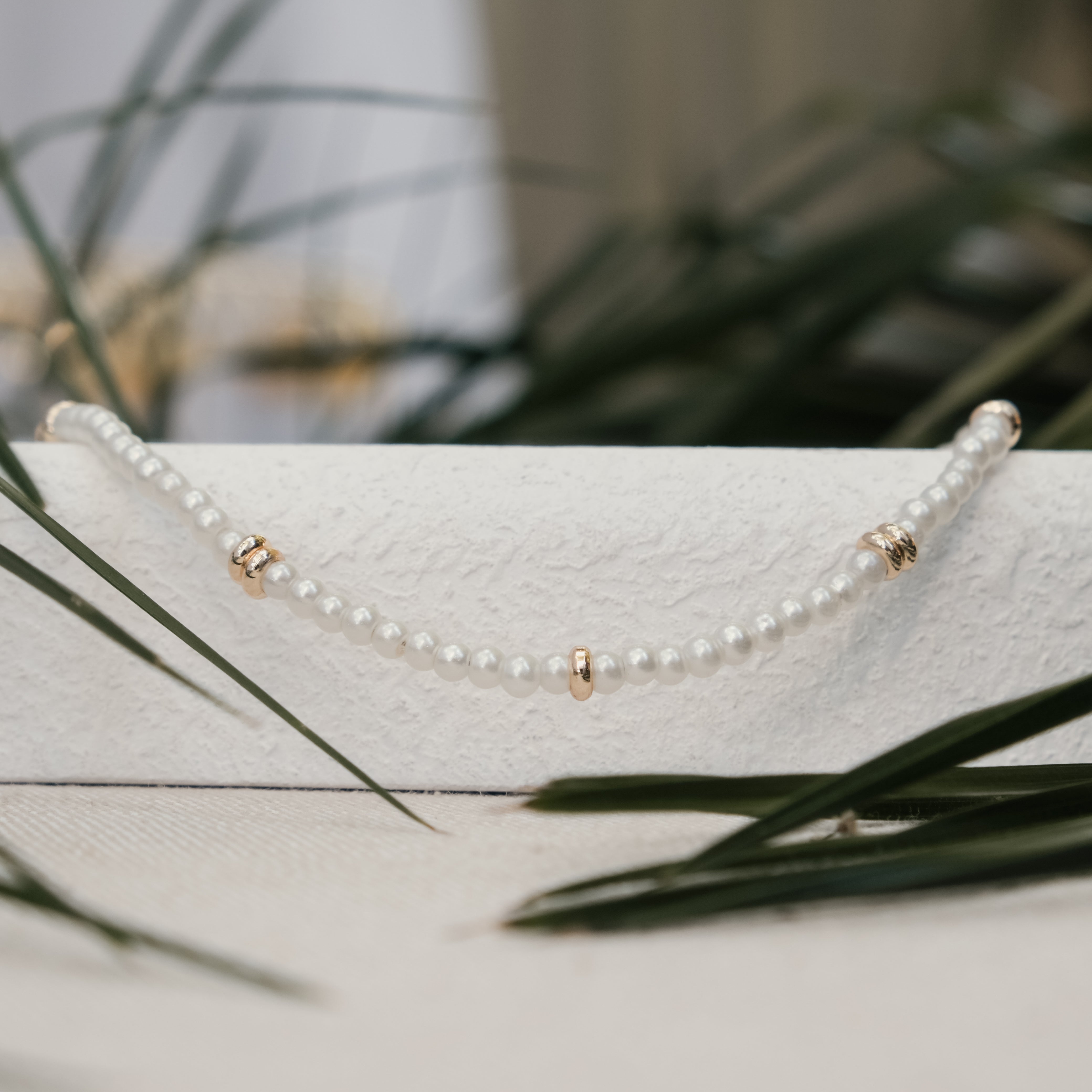 PLAIN GLASS PEARL BEAD NECKLACE | My Bohemian Store