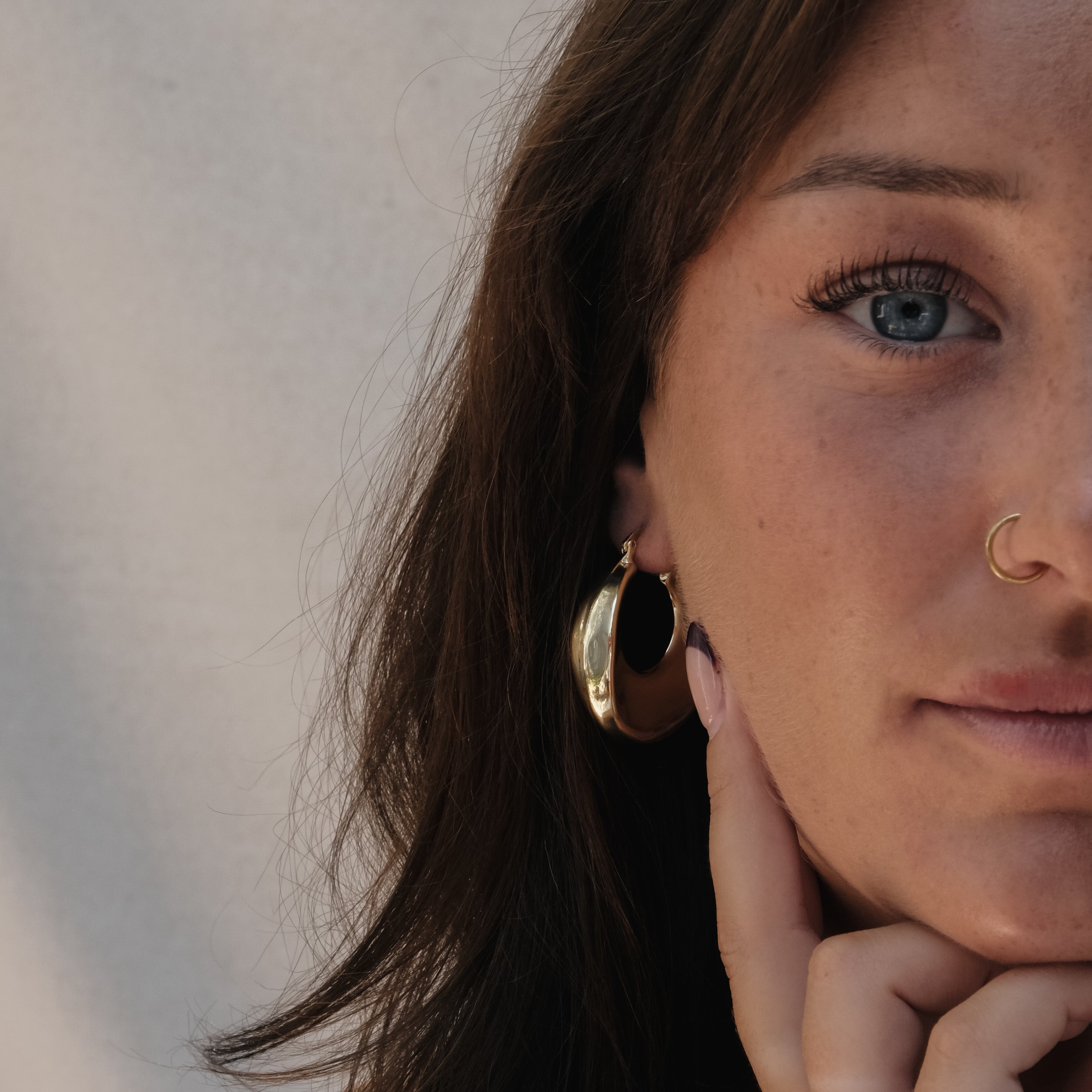 RETRO CHUNKY HOOPS GOLD | My Bohemian Store