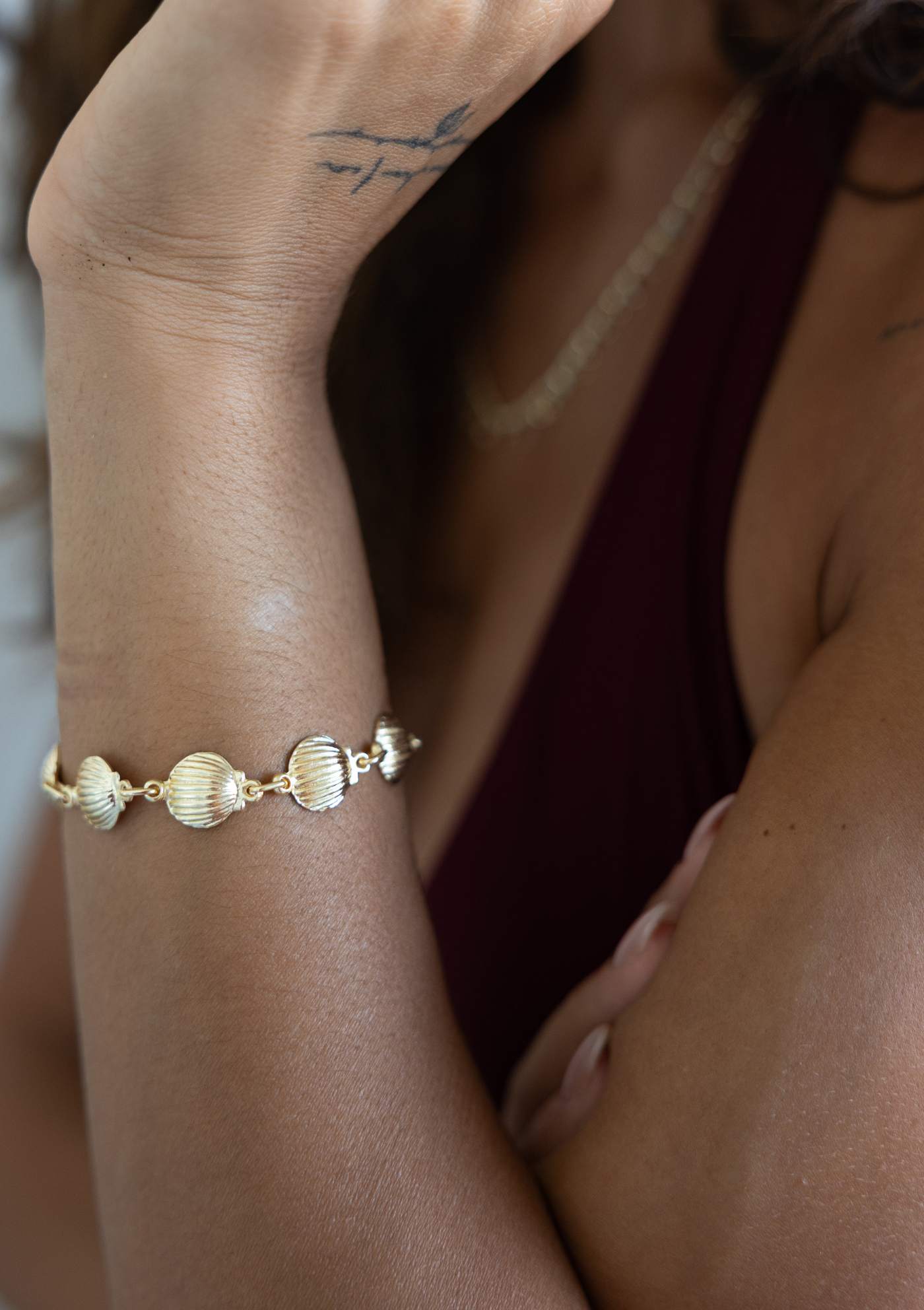 Seashell Bracelet – Gold Water-Resistant Boho Style| My Bohemian Store