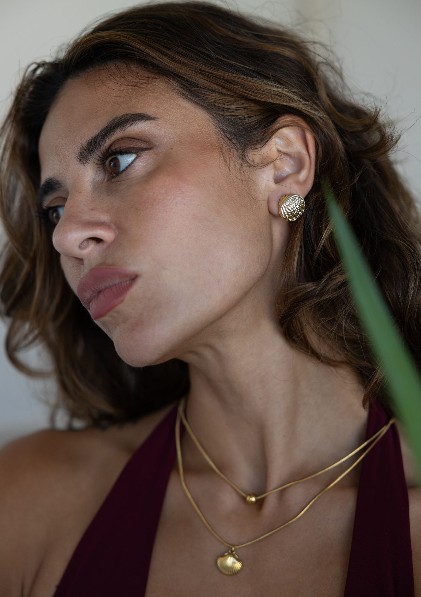 Seashell Earring – Gold Water-Resistant Boho | My Bohemian Store