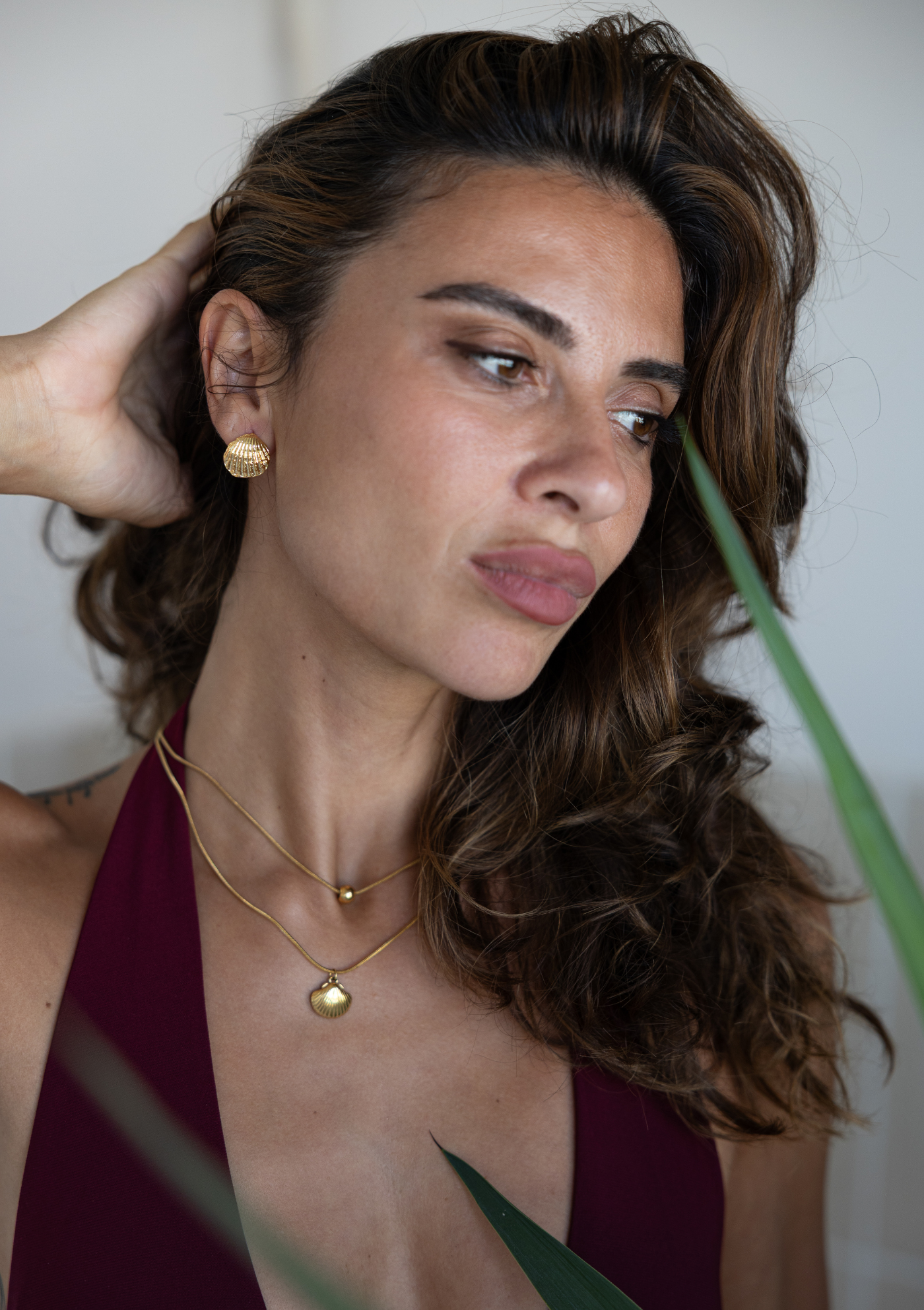 Seashell Earring – Gold Water-Resistant Boho | My Bohemian Store