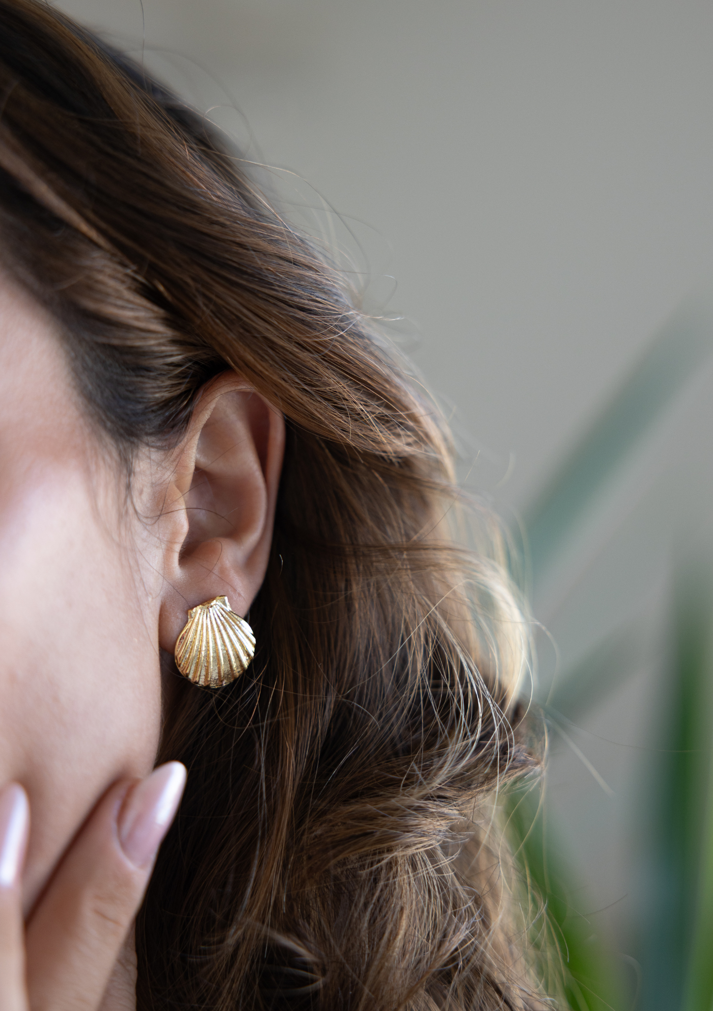 Seashell Earring – Gold Water-Resistant Boho | My Bohemian Store