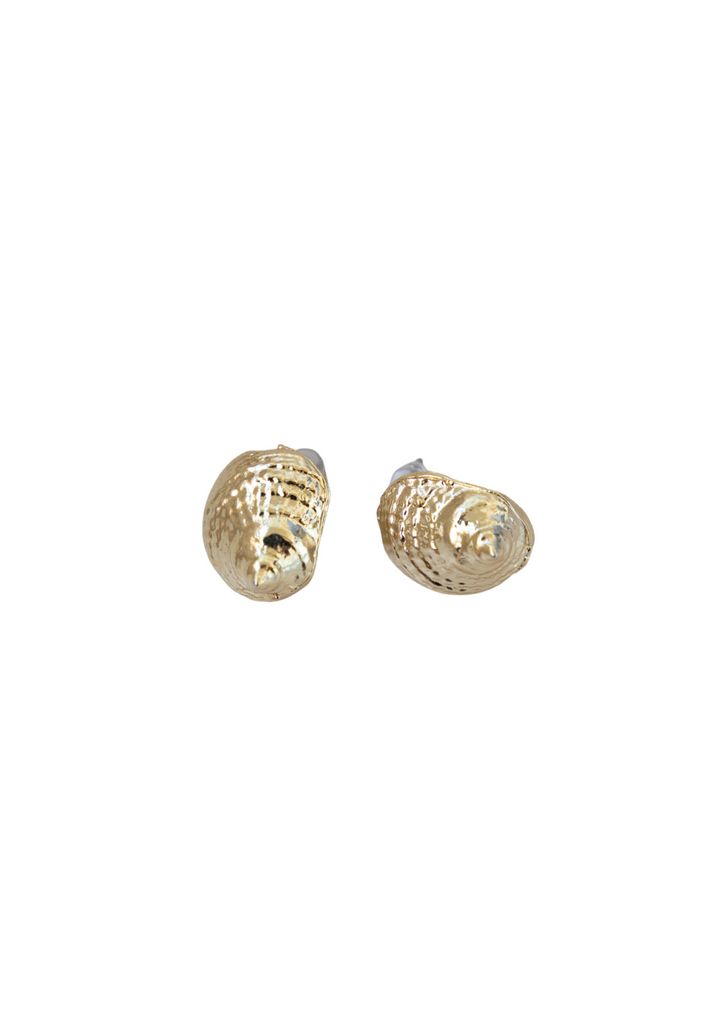 Spiral Shell Earring – Gold Boho Coastal Jewelry | My Bohemian Store