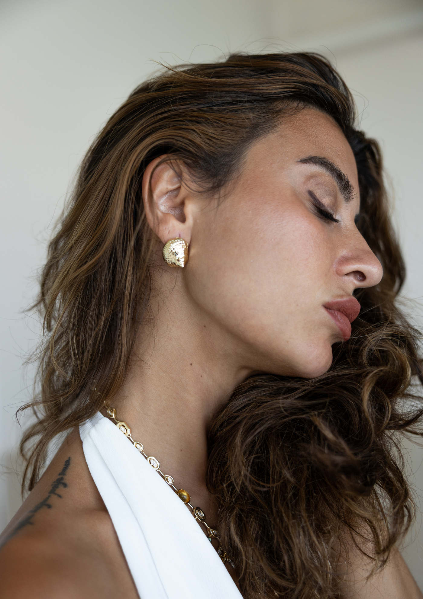 Spiral Shell Earring – Gold Boho Coastal Jewelry | My Bohemian Store