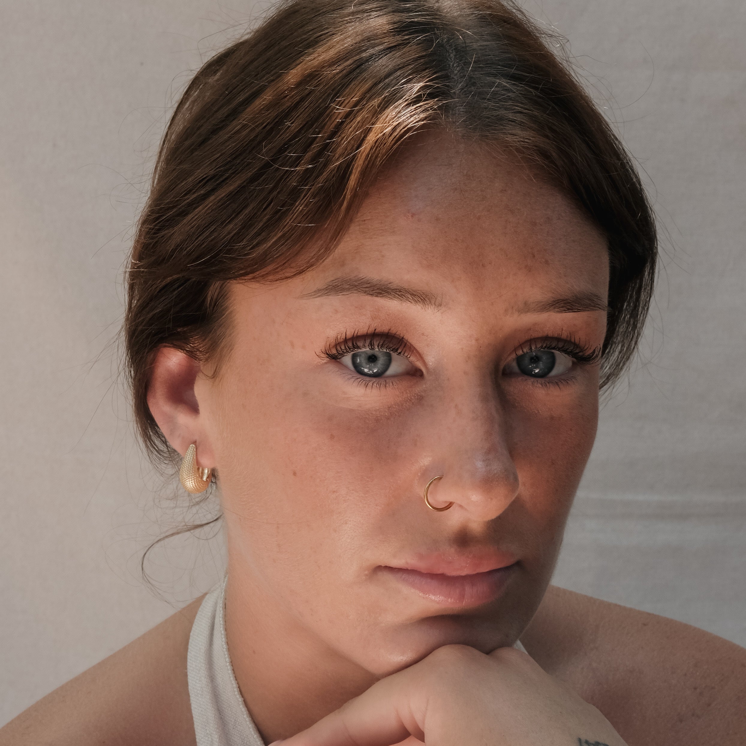 TEXTURED TEARDROP EARRINGS GOLD | My Bohemian Store 