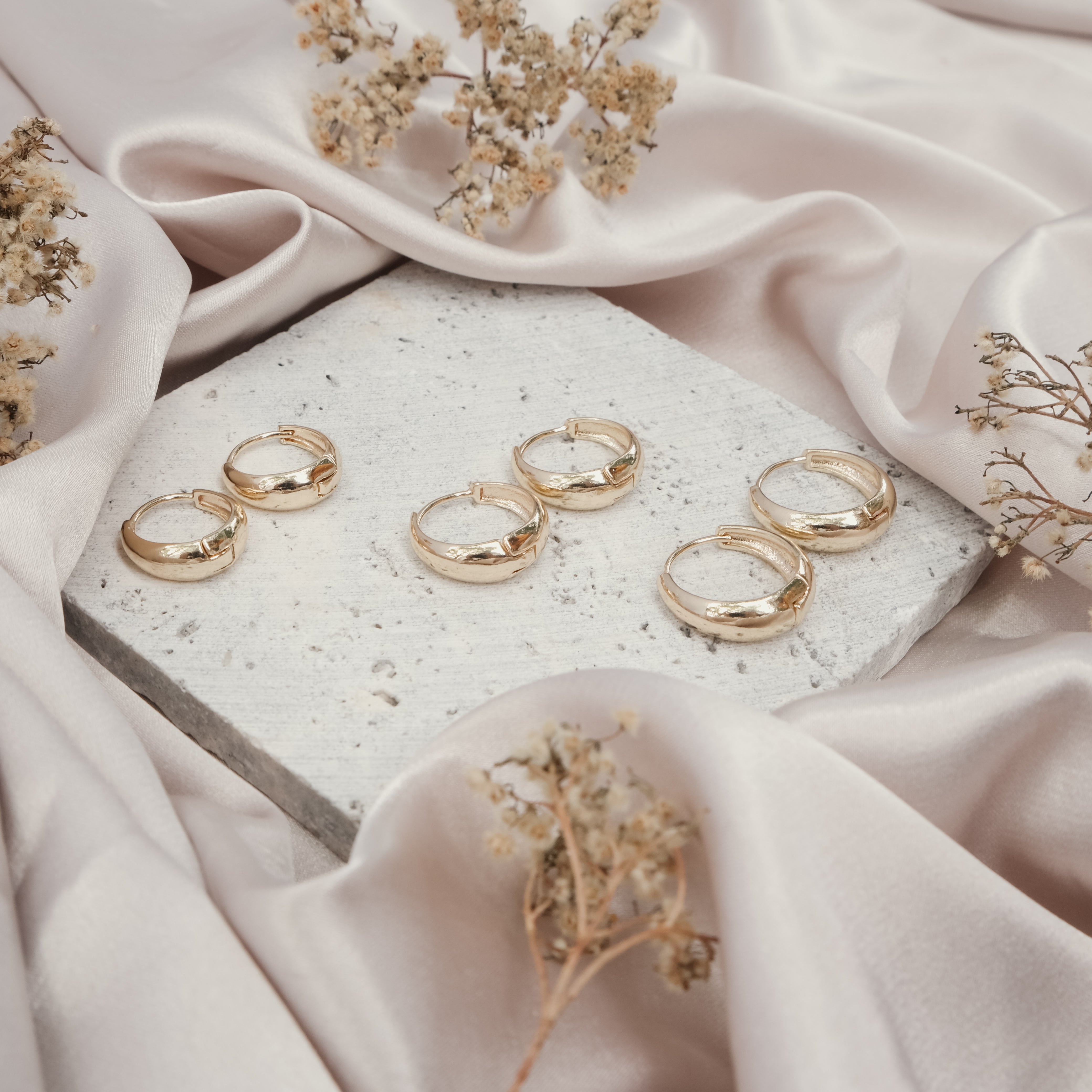 TRIPLE CLASSIC HOOPS | My Bohemian Store