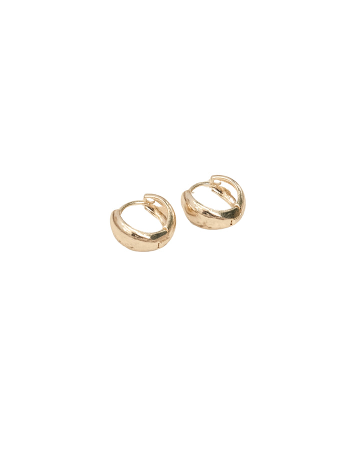 TRIPLE SMALL CHUNKY HOOPS GOLD | My Bohemian Store