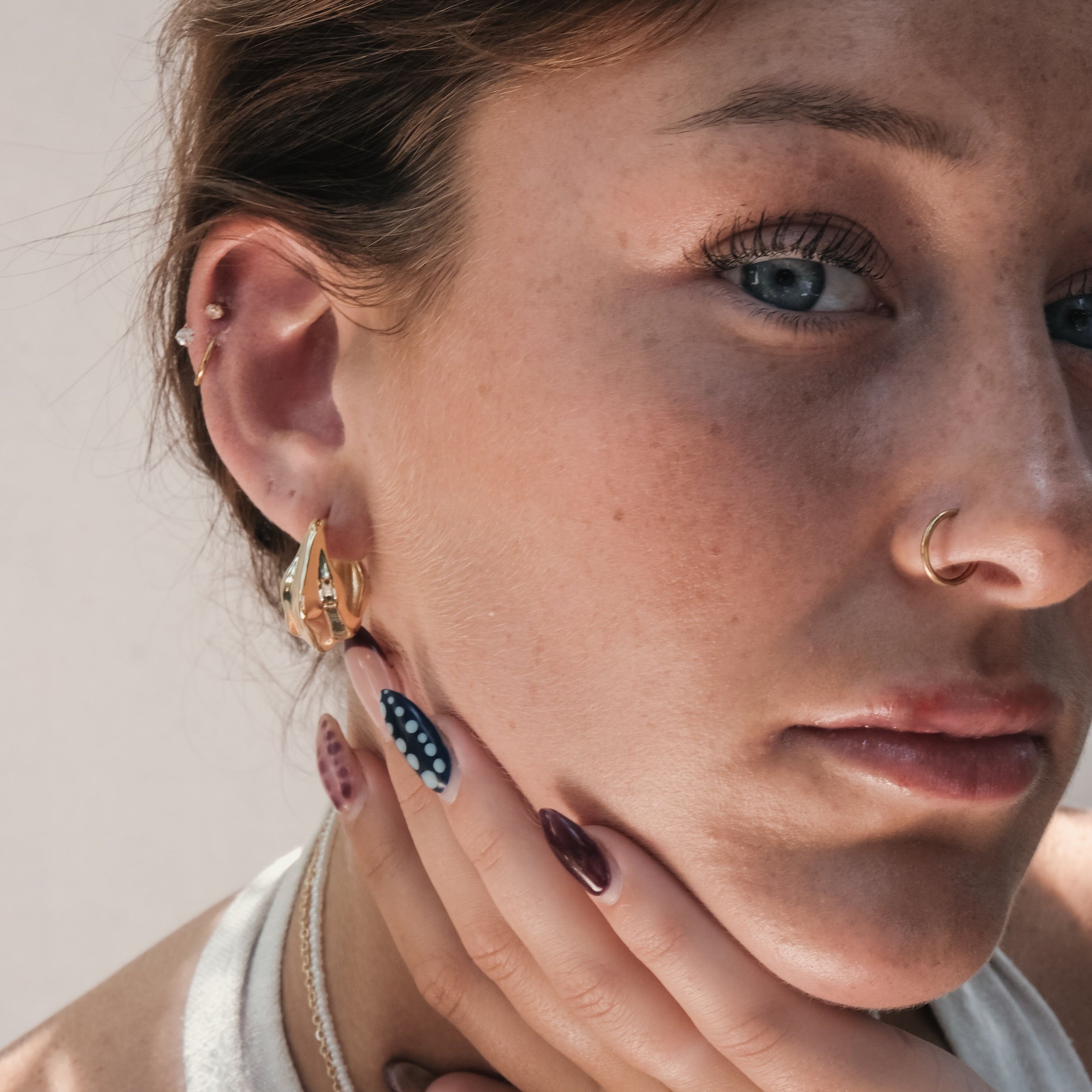 WAVY HOOPS GOLD | My Bohemian Store