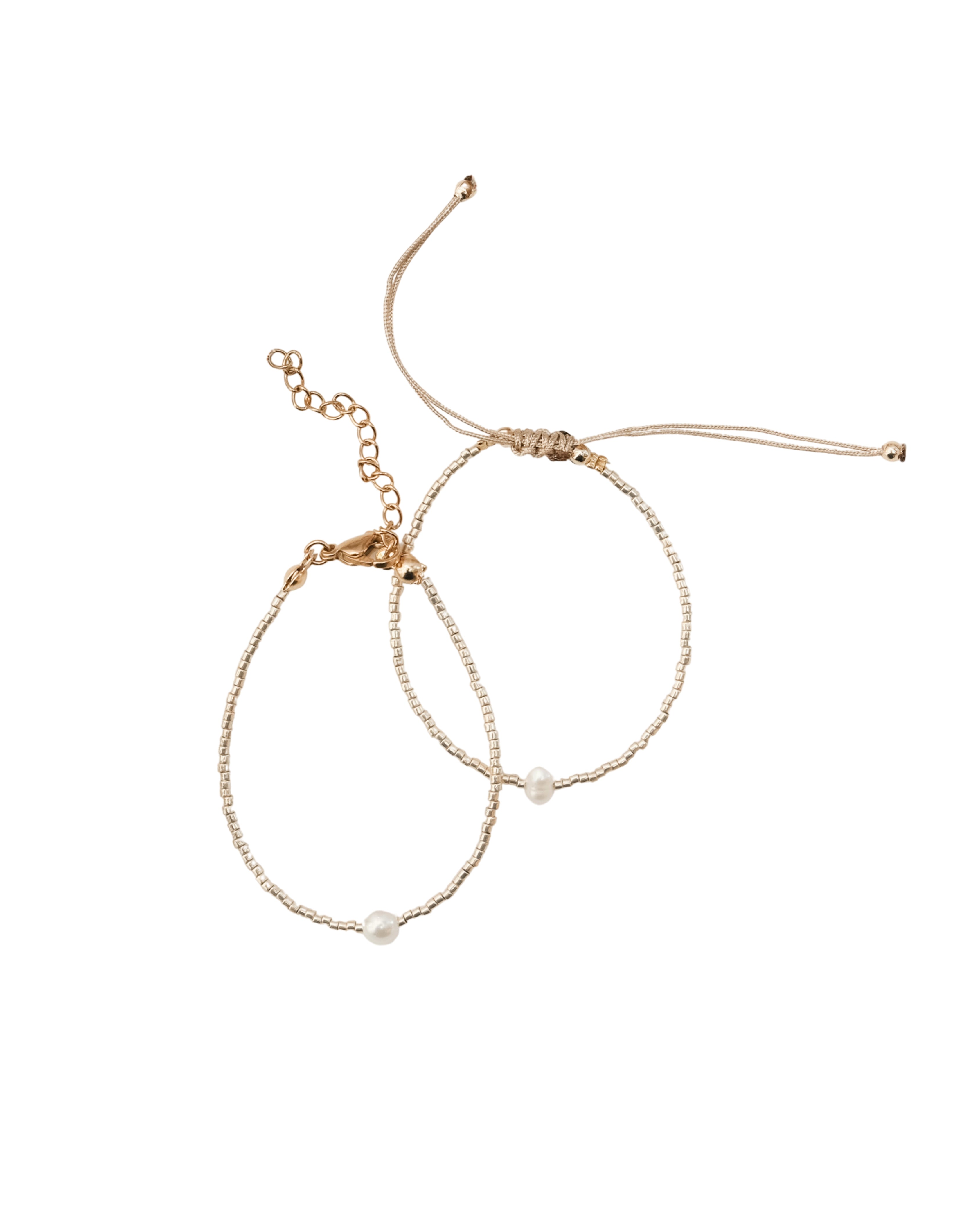 ONE PEARL & MIYUKI BEAD BRACELET