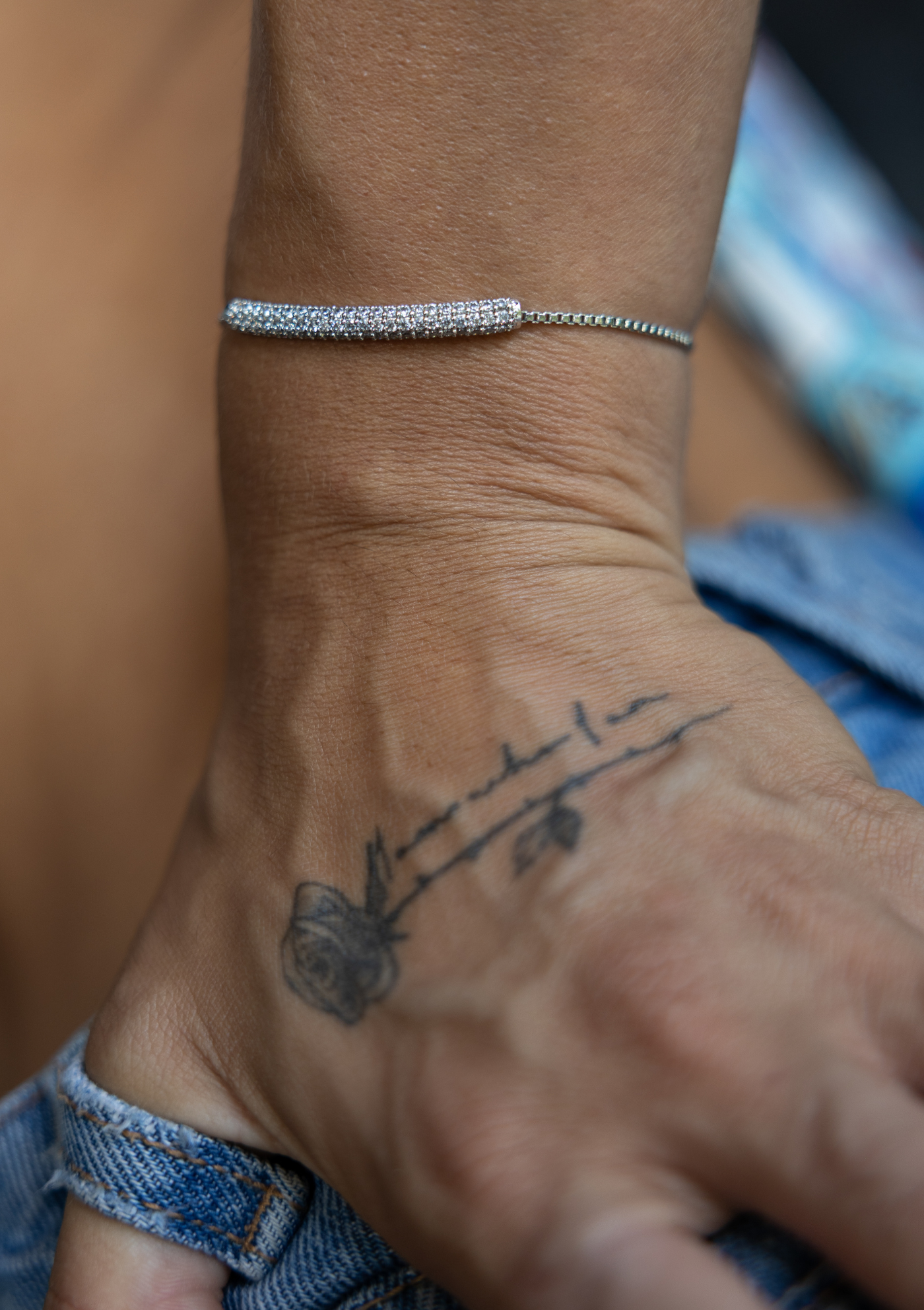 Zirconia Bracelet – Adjustable Gold Boho Jewelry  | My Bohemian Store