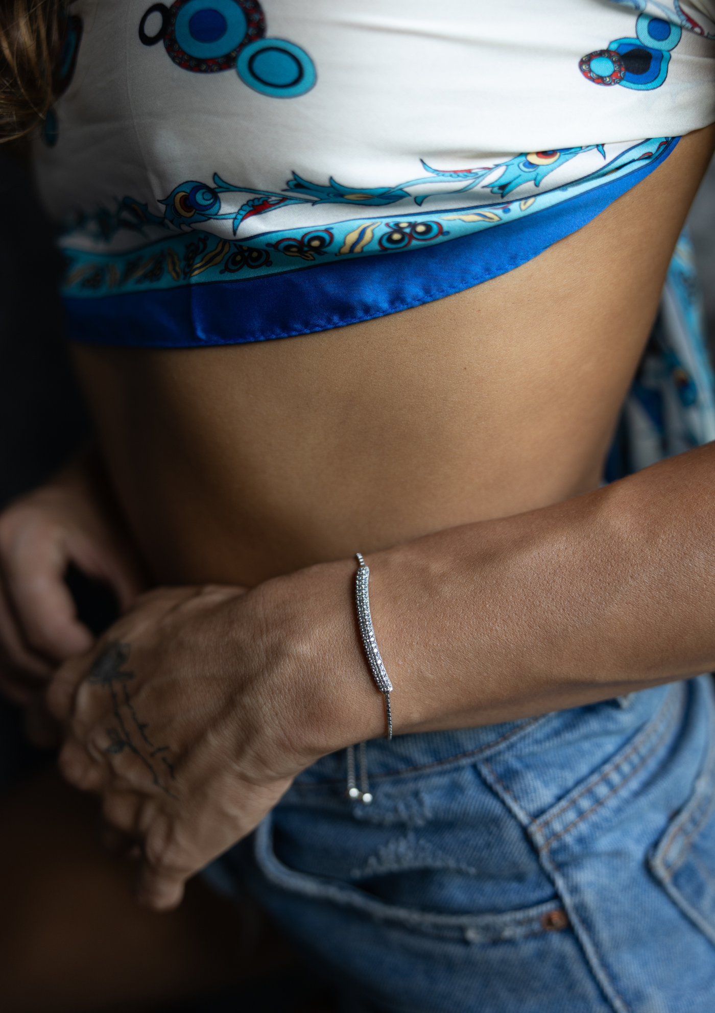 Zirconia Bracelet – Adjustable Gold Boho Jewelry  | My Bohemian Store