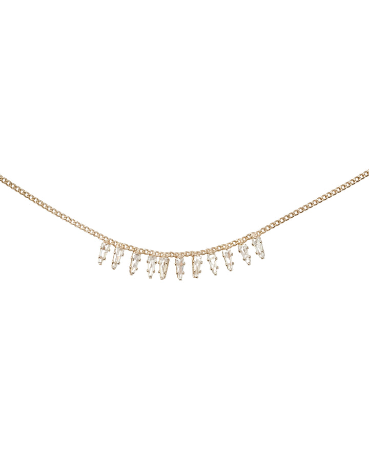GOLD CHAIN & DIAMANTE ANKLET